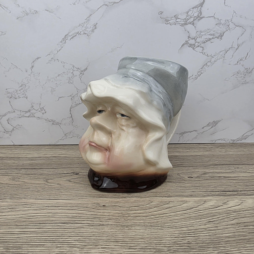 Vintage Mrs. Bumble Toby Jug, Kingston Pottery, 1960s Dickens Character Pitcher
