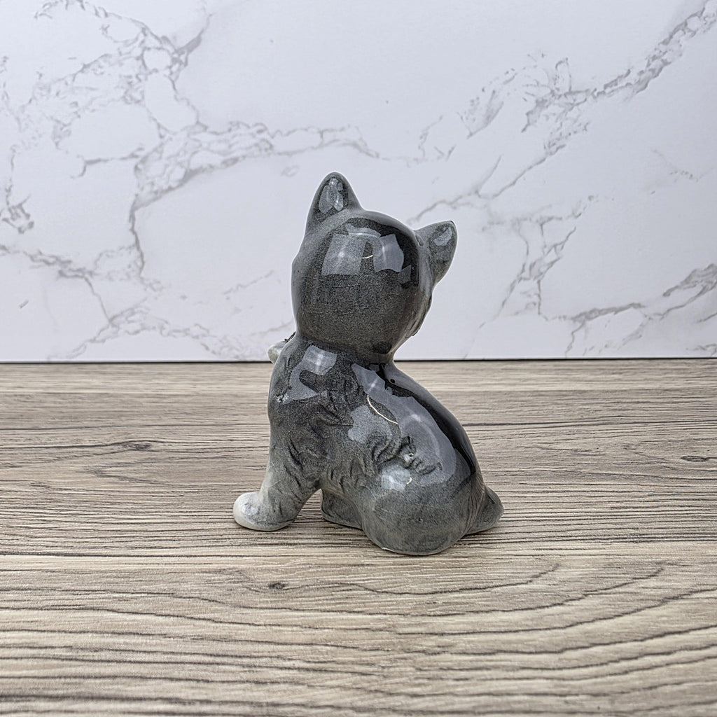 Goebel Hummel Playful Cat with Beetle” Figurine | W.Germany Porcelain Vintage Collectible Tabby Kitten