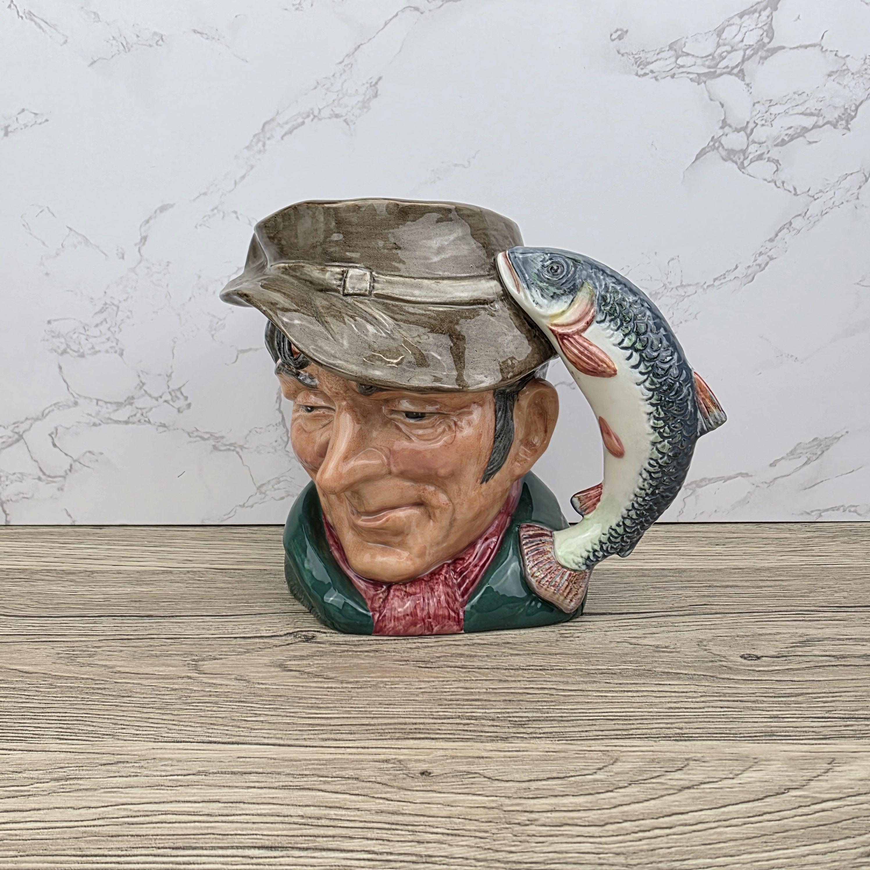 Royal Doulton The Poacher D6163 Large Character Jug 1950s English Ceramic Toby Mug