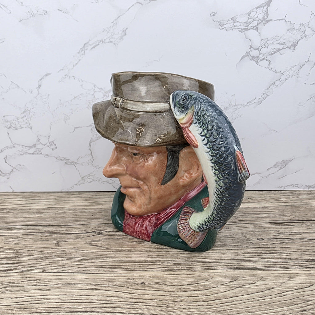 Royal Doulton The Poacher D6163 Large Character Jug 1950s English Ceramic Toby Mug