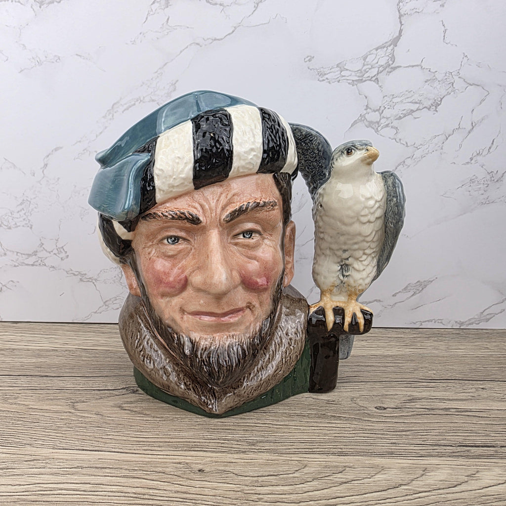 The Falconer D6533 Large Character Jug English Toby Mug Hunting Theme Vintage Ceramic Royal Doulton