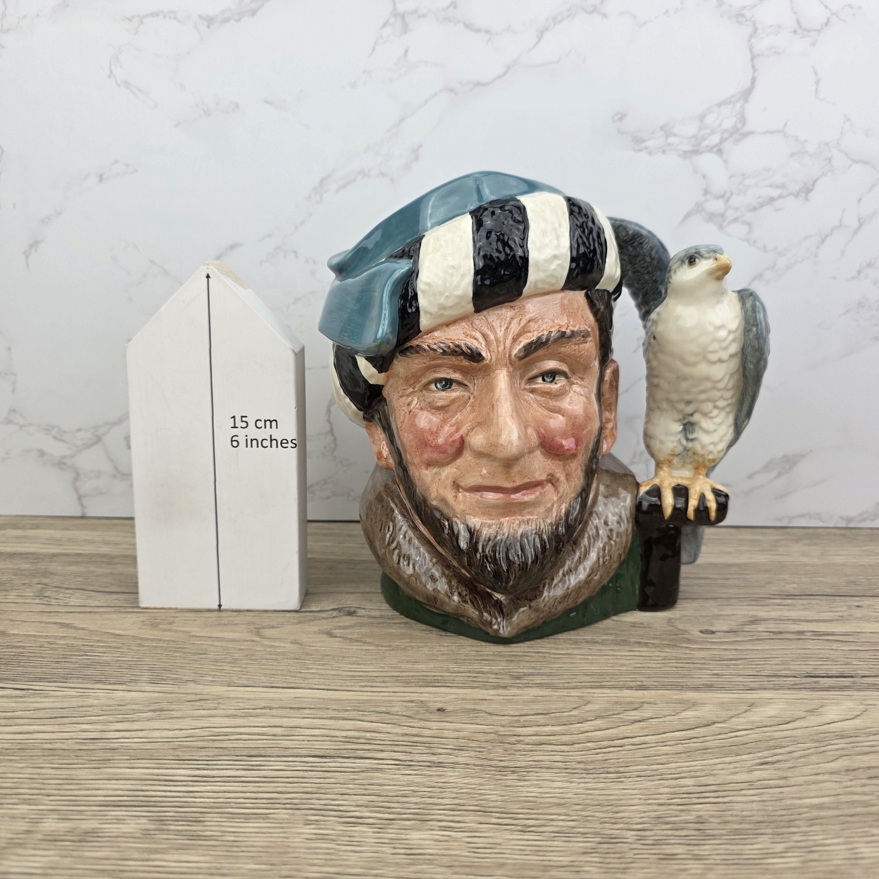 The Falconer D6533 Large Character Jug English Toby Mug Hunting Theme Vintage Ceramic Royal Doulton