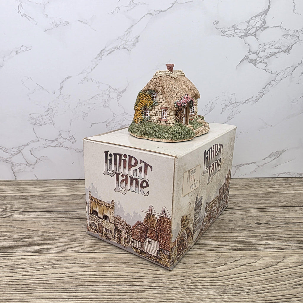 Vintage 1990 Lavender Cottage Lilliput Lane Collectors Club Special Piece In Original Box Decorative