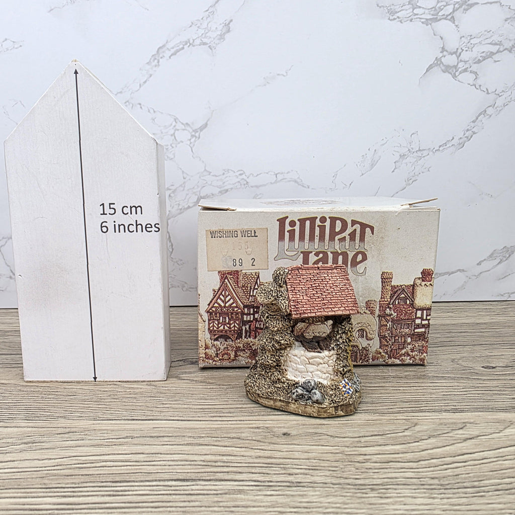 Vintage 1988 Lilliput Lane Wishing Well Collectors Club Figurine With Original Box England