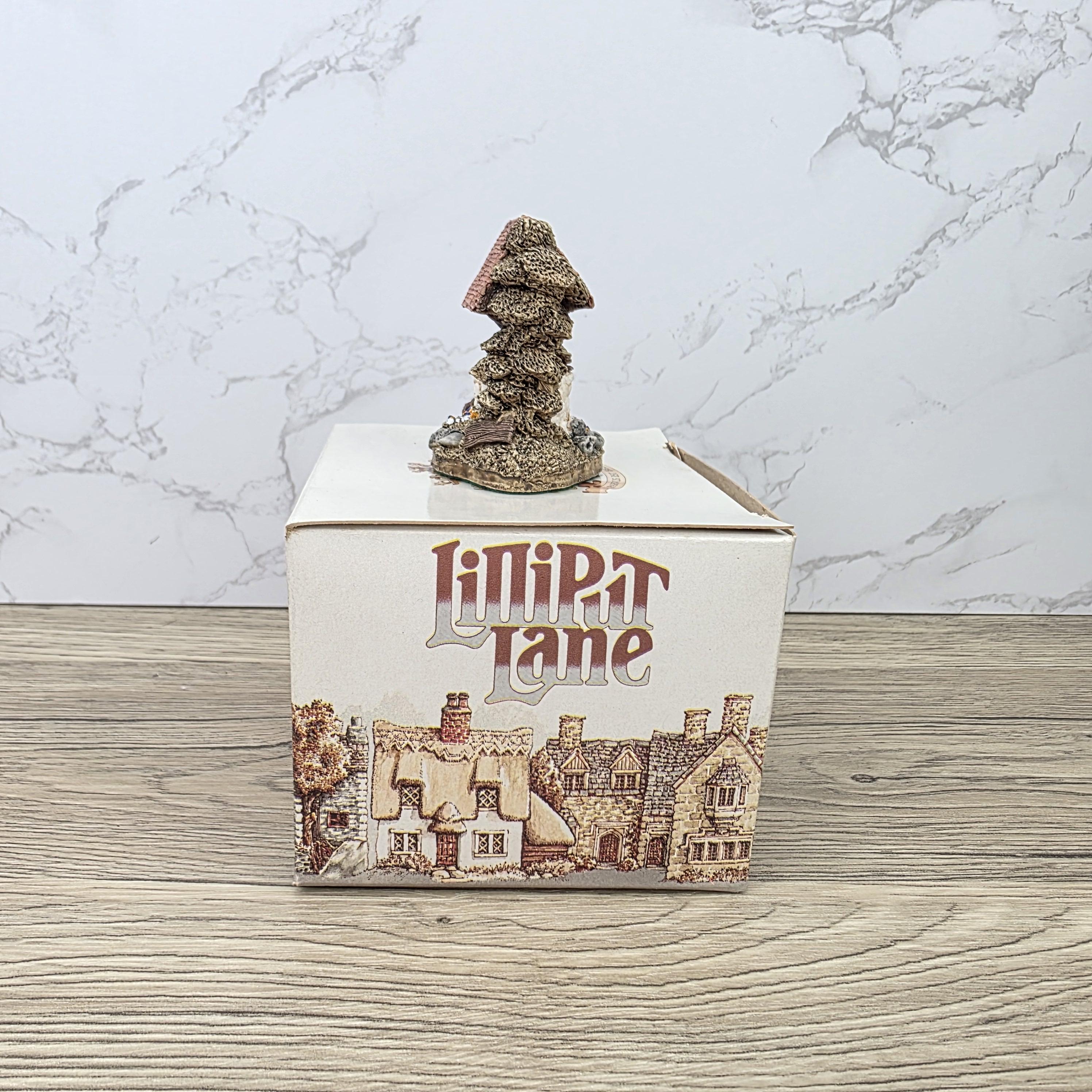 Vintage 1988 Lilliput Lane Wishing Well Collectors Club Figurine With Original Box England
