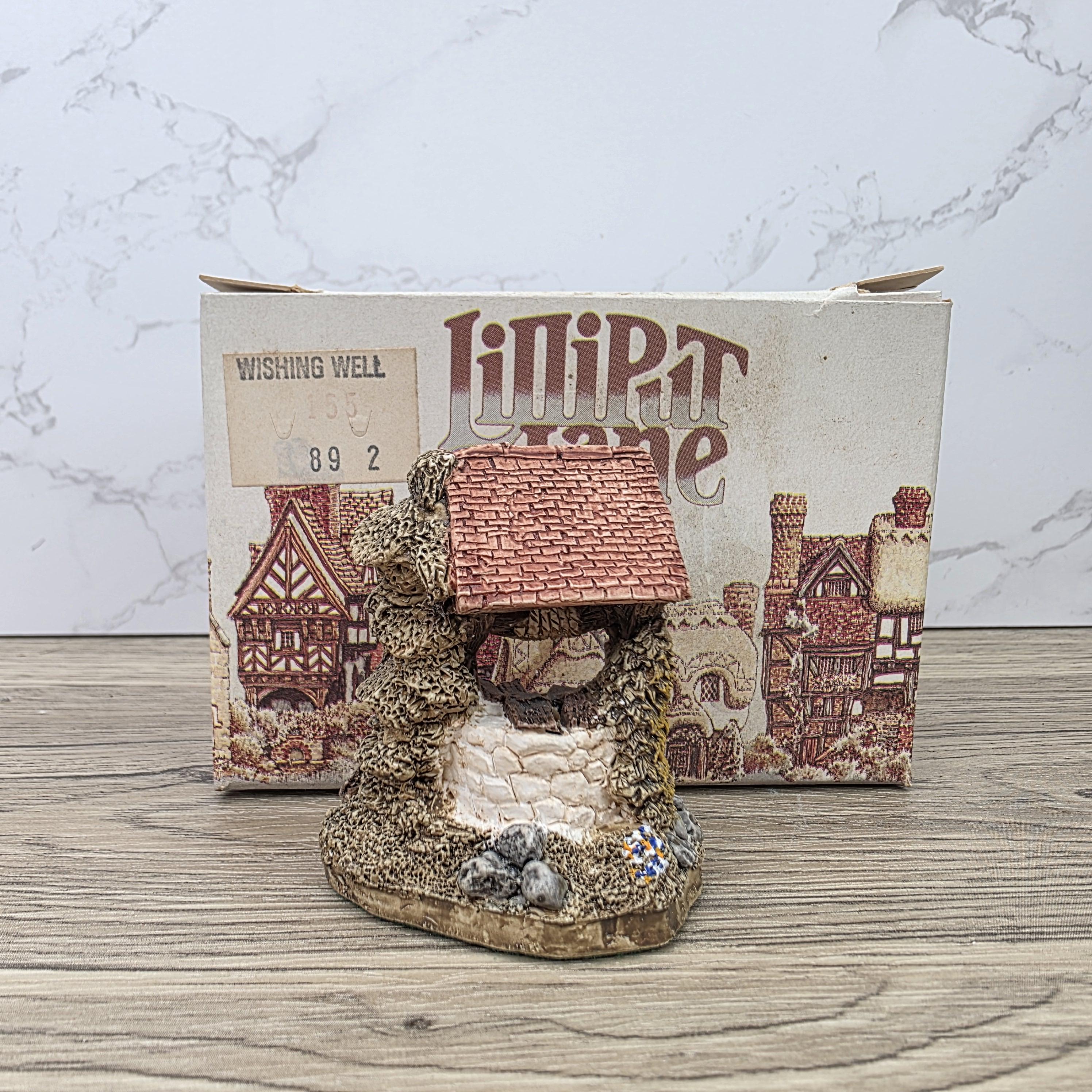 Vintage 1988 Lilliput Lane Wishing Well Collectors Club Figurine With Original Box England