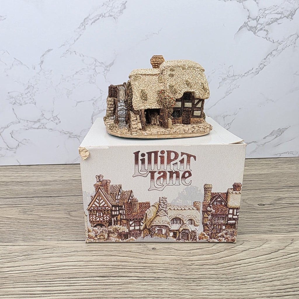 Lilliput Lane Watermill Cottage Figurine | Handcrafted English Resin Model with Original Deeds & Box