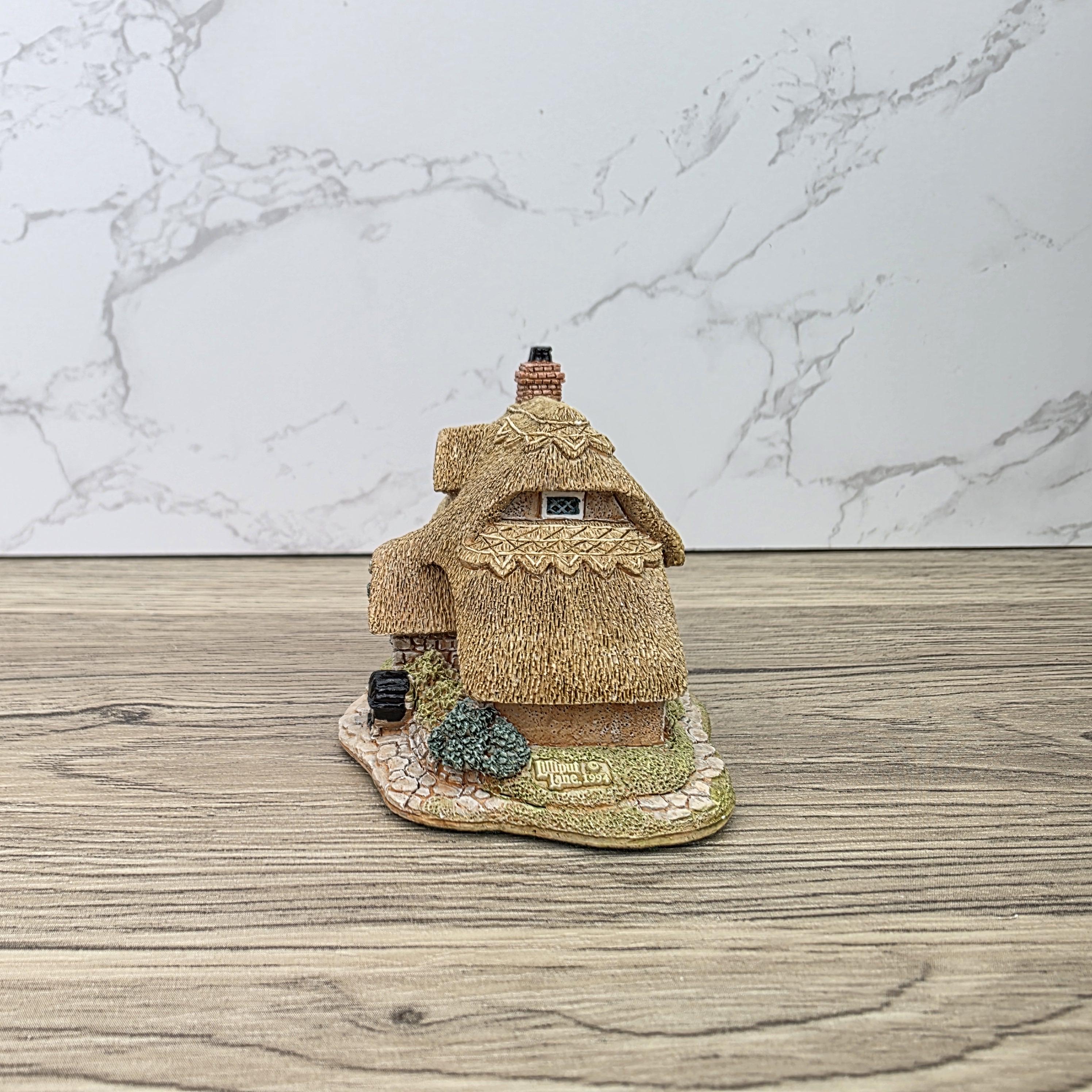 Lilliput Lane Applejack Cottage 1994 Figurine | Handcrafted English Resin Thatched House Miniature