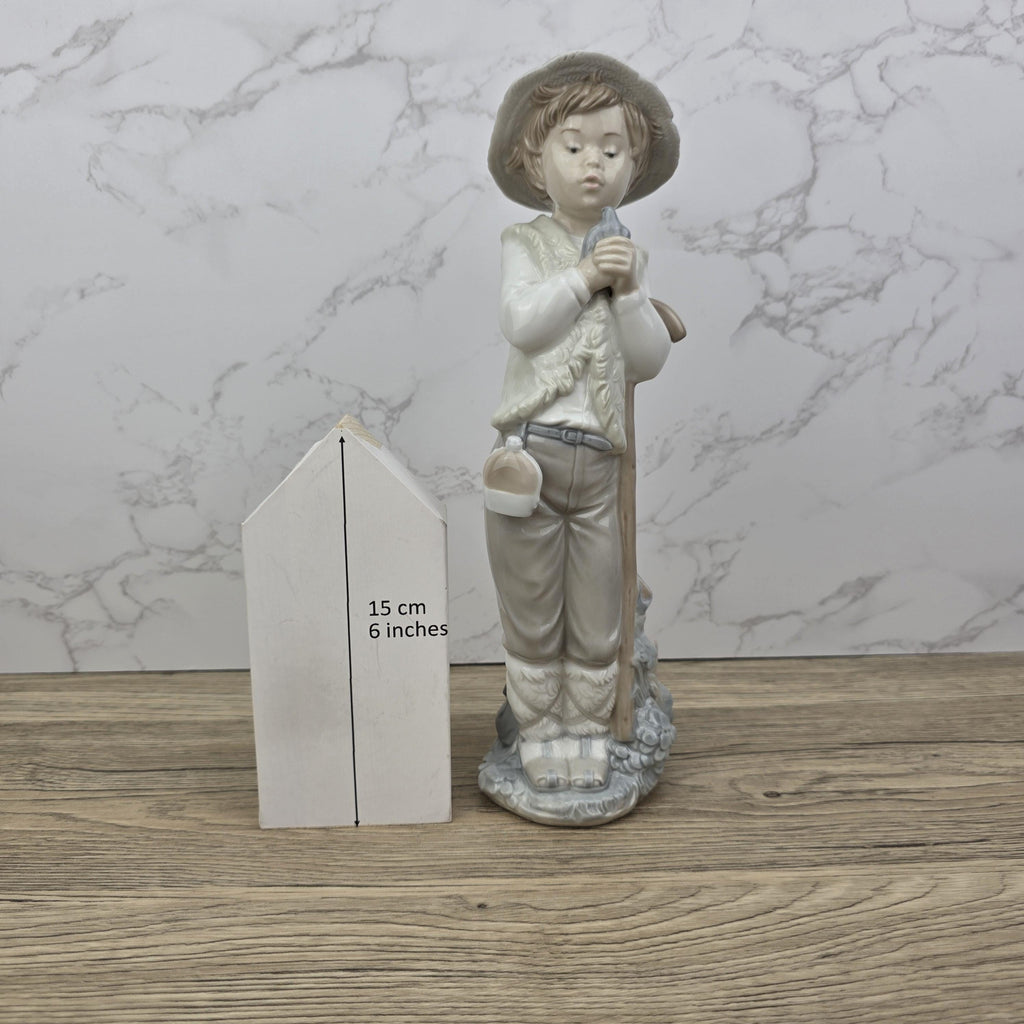 Vintage Lladro Nao Porcelain Shepherd Boy Figurine | Spanish Daisa 1987