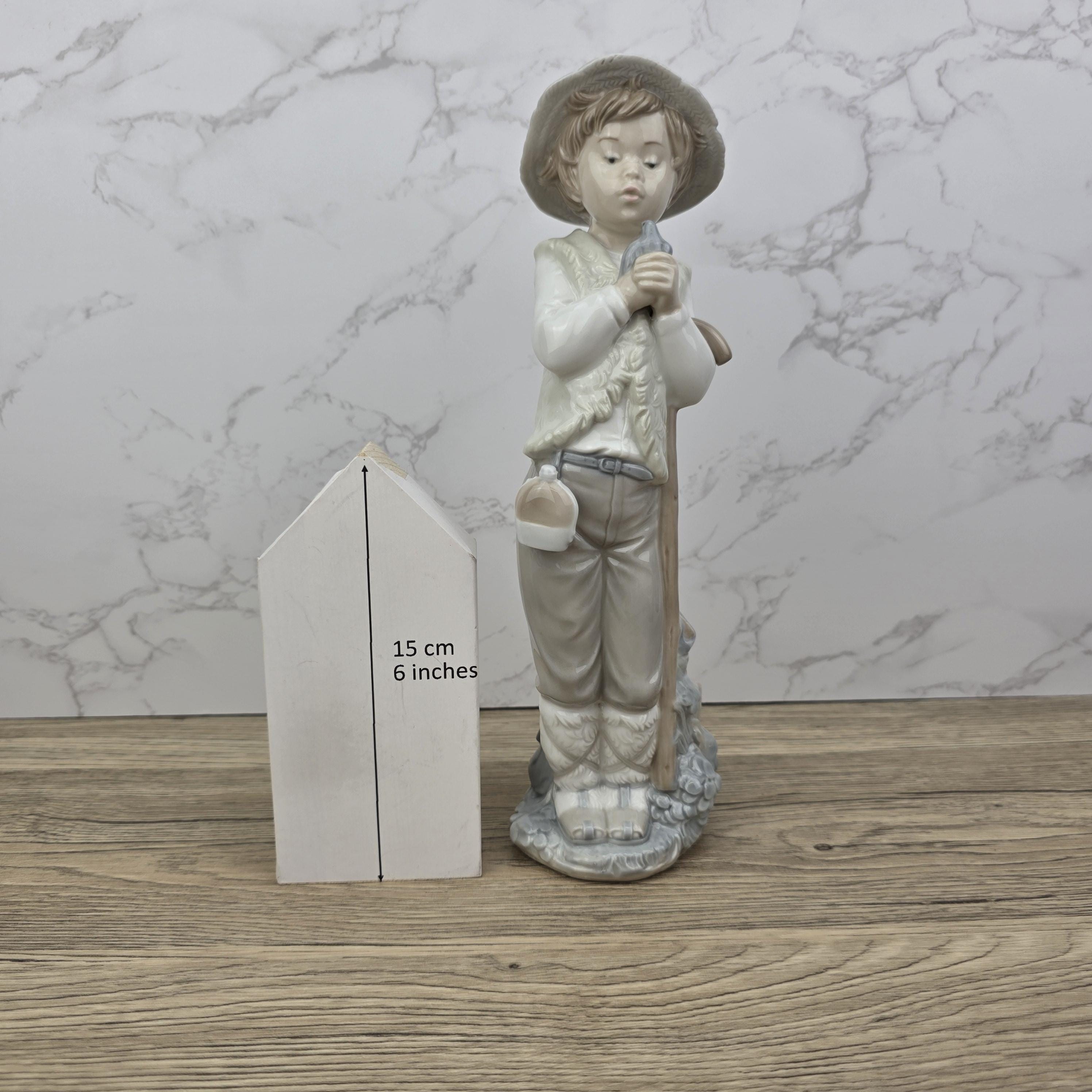 Vintage Lladro Nao Porcelain Shepherd Boy Figurine | Spanish Daisa 1987