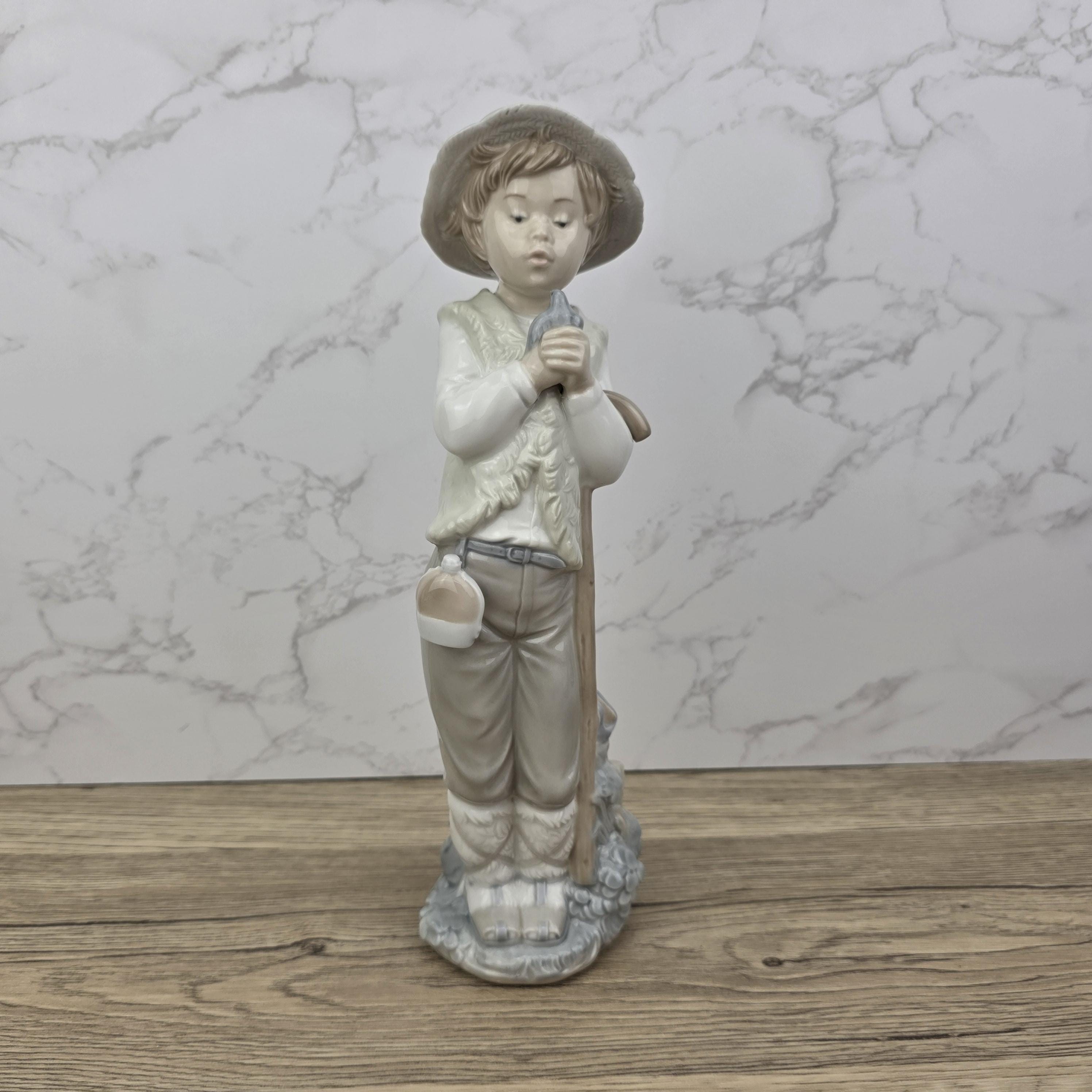 Vintage Lladro Nao Porcelain Shepherd Boy Figurine | Spanish Daisa 1987