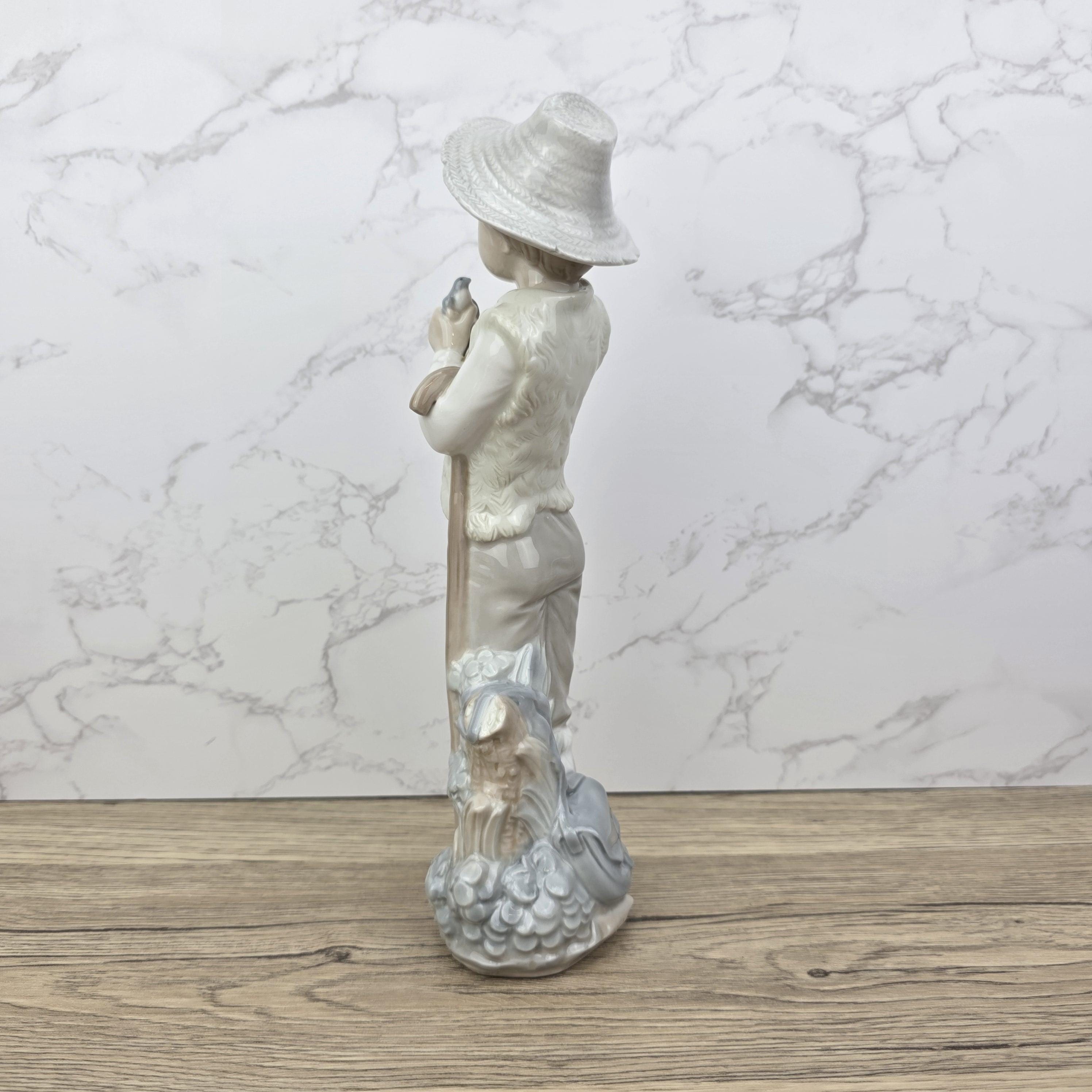 Vintage Lladro Nao Porcelain Shepherd Boy Figurine | Spanish Daisa 1987