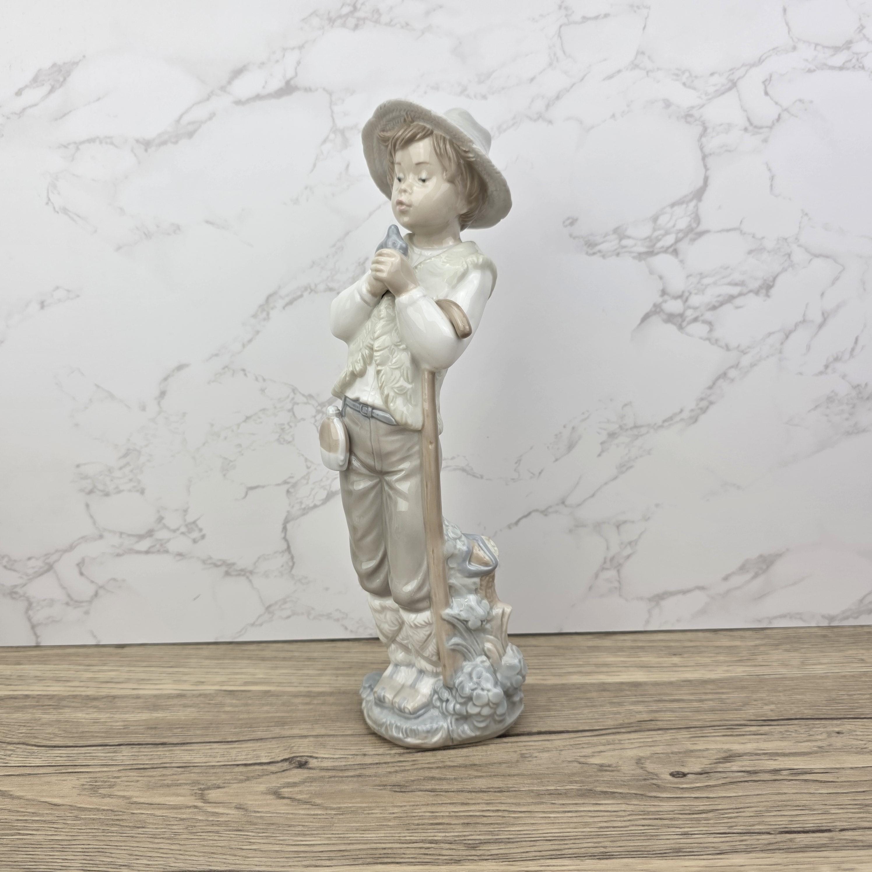 Vintage Lladro Nao Porcelain Shepherd Boy Figurine | Spanish Daisa 1987
