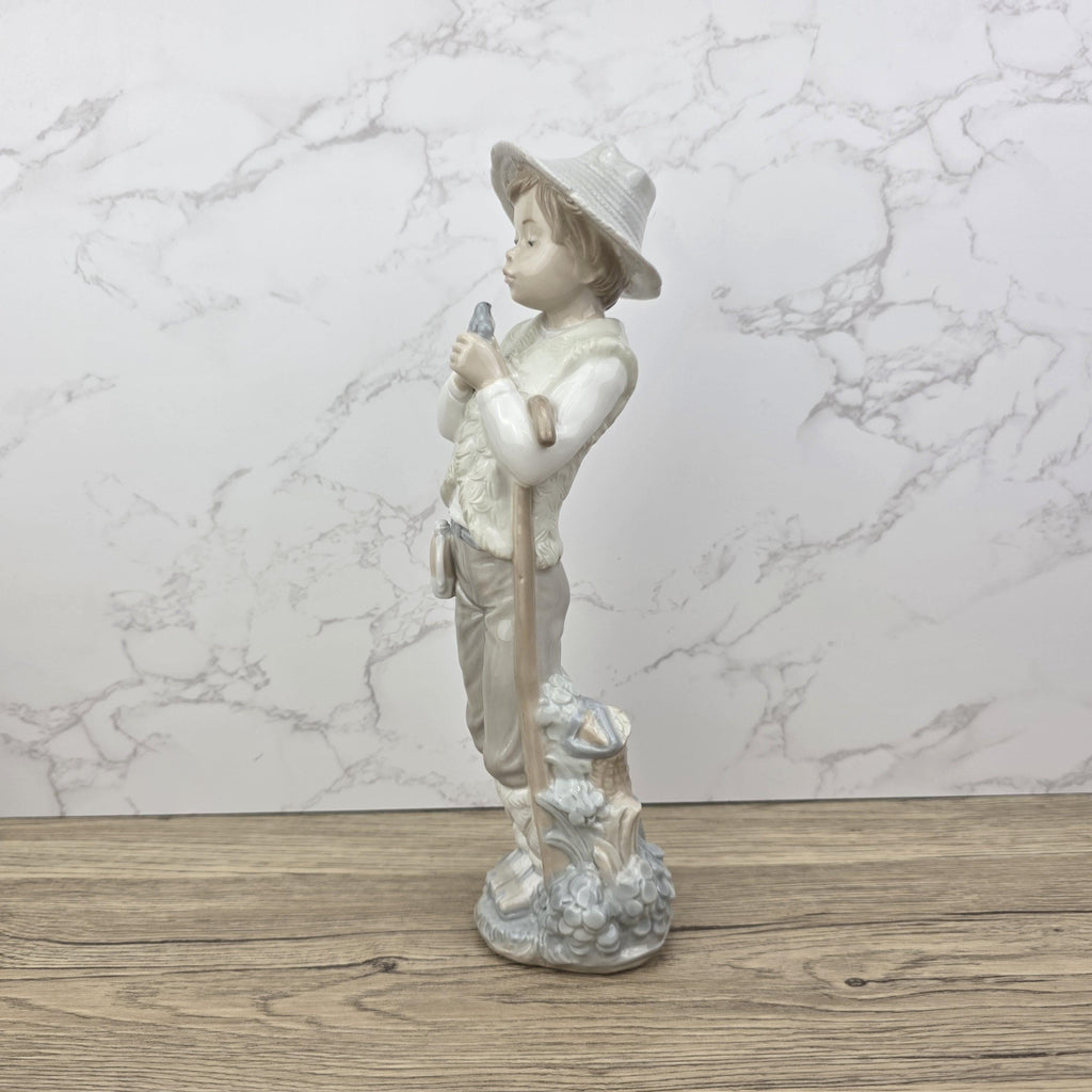 Vintage Lladro Nao Porcelain Shepherd Boy Figurine | Spanish Daisa 1987