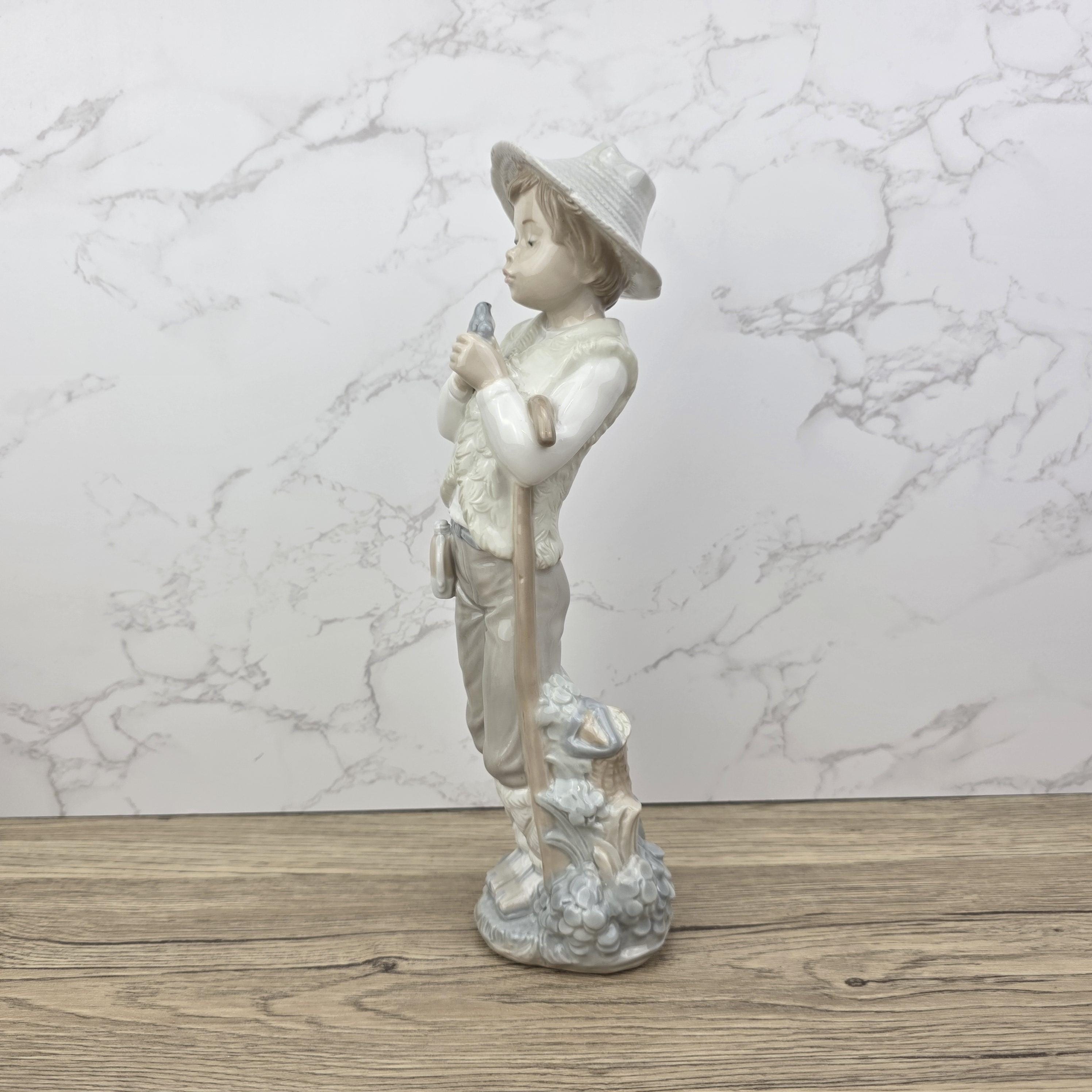 Vintage Lladro Nao Porcelain Shepherd Boy Figurine | Spanish Daisa 1987