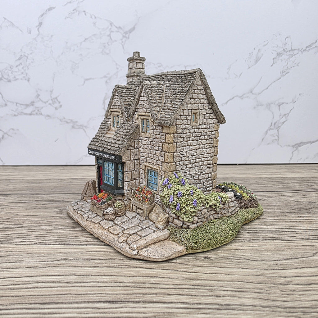 Vintage Lilliput Lane The Greengrocers 1991 Collectible Village Shops Cottage Figurine With Original Box and Deeds