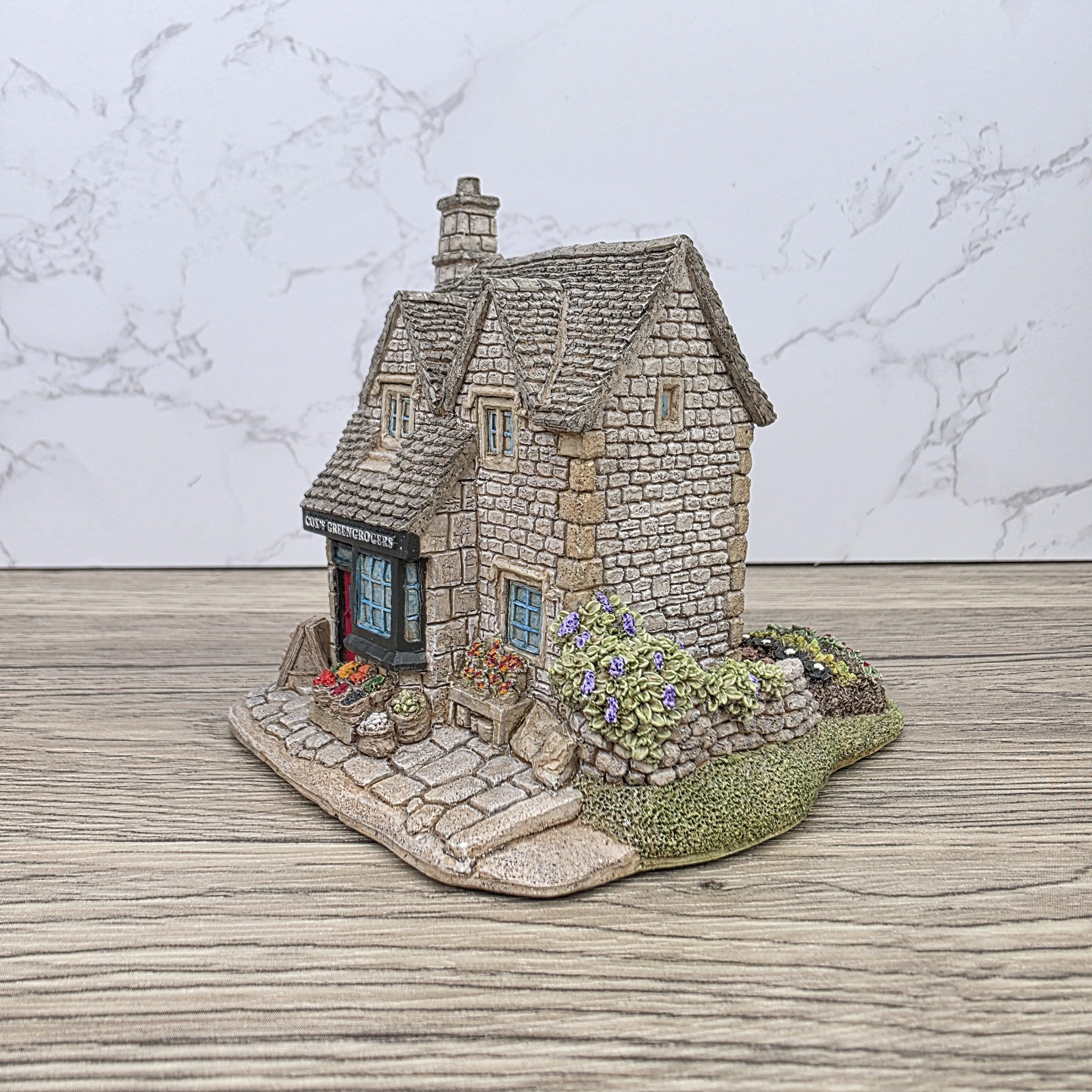 Vintage Lilliput Lane The Greengrocers 1991 Collectible Village Shops Cottage Figurine With Original Box and Deeds