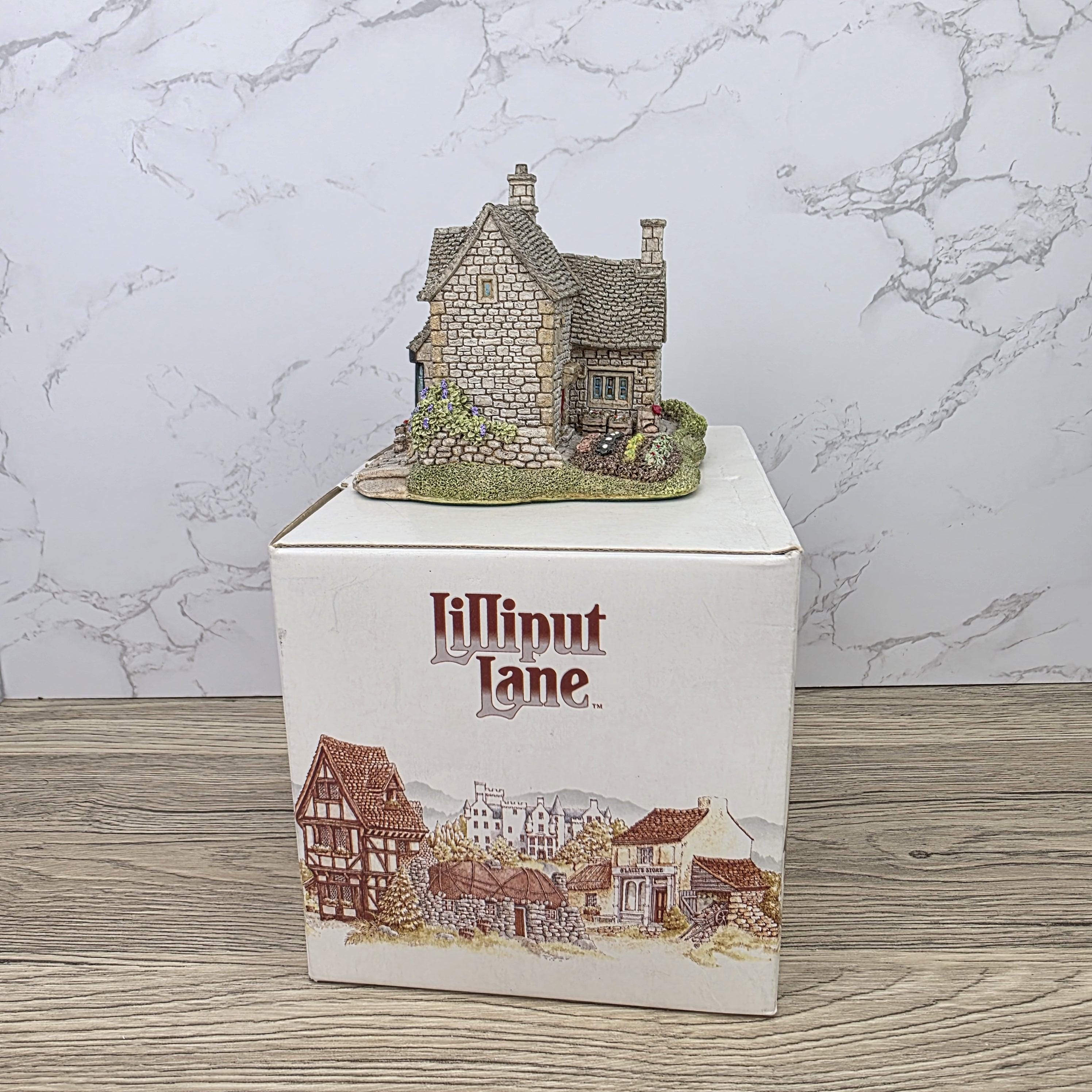 Vintage Lilliput Lane The Greengrocers 1991 Collectible Village Shops Cottage Figurine With Original Box and Deeds