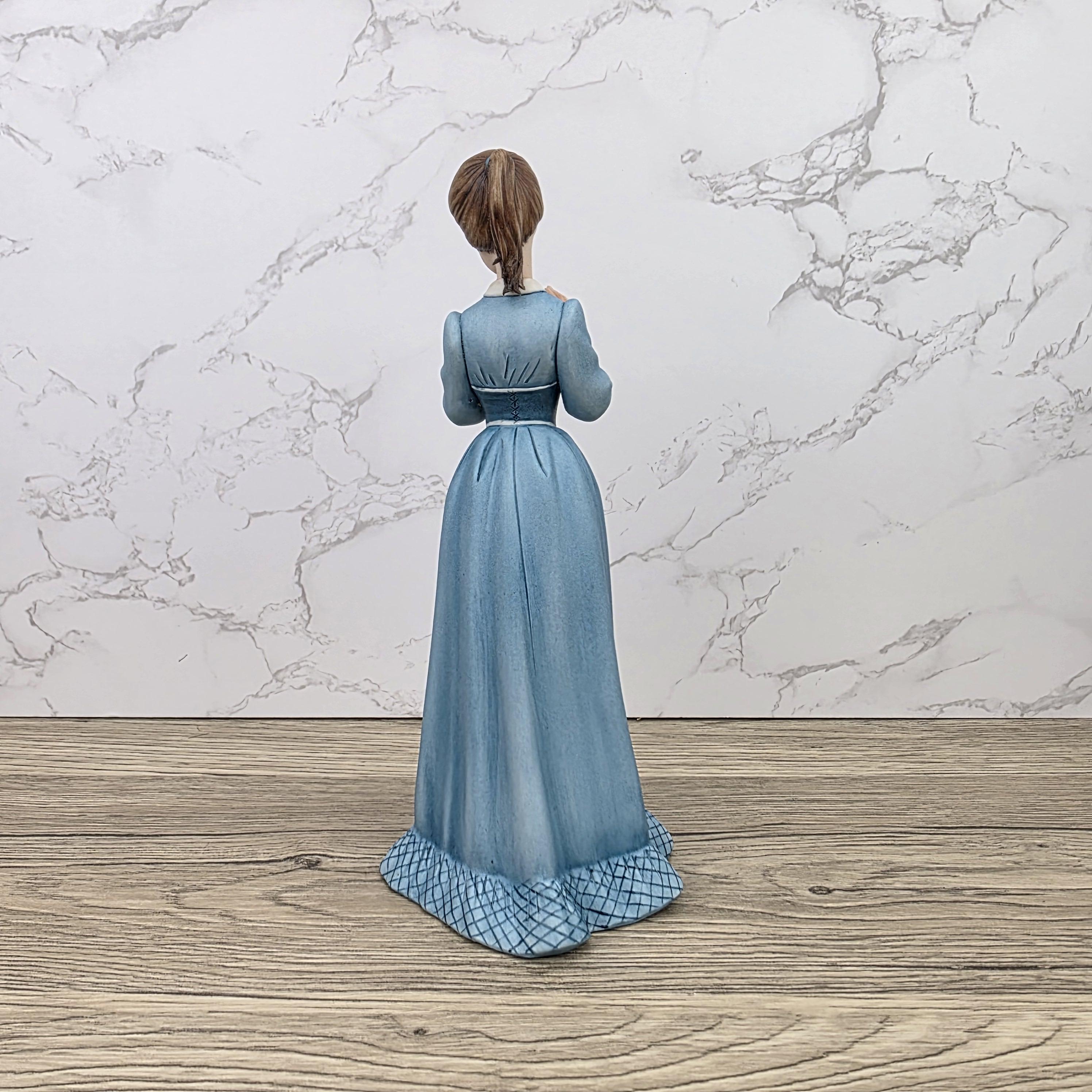 Capodimonte Italy Fine Porcelain Lady Reading Book Figurine Vintage Hand Painted Collectible Decorative Statue