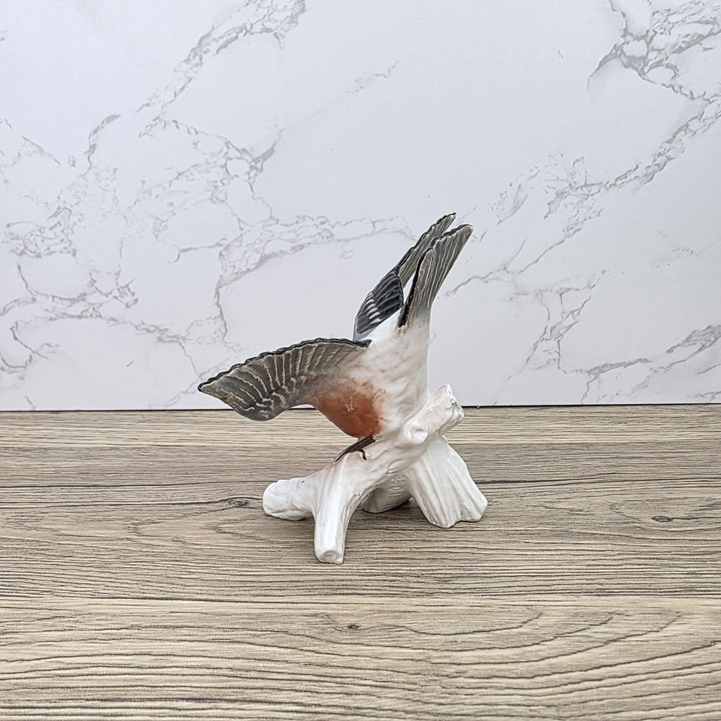 Vintage Hummel F&W Goebel CV62 Porcelain Bullfinch Bird Figurine 1976 Model 38 018-11 German Sculpture
