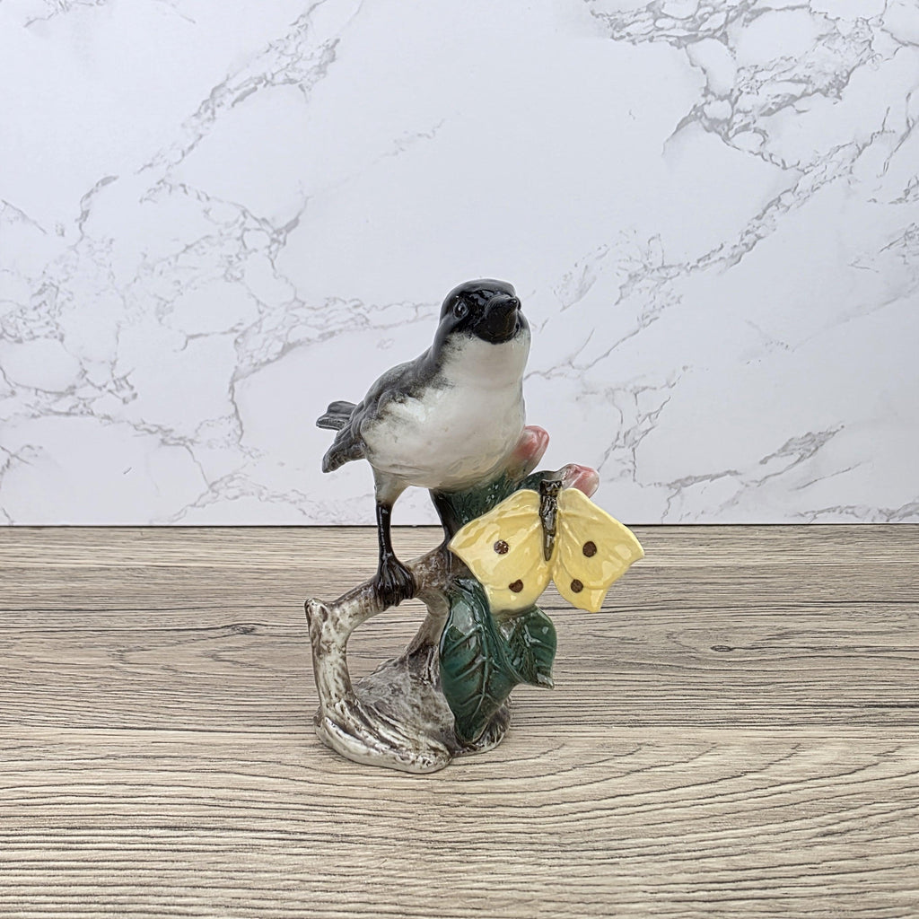 Vintage Goebel Hummel Bird Figurine Lang 3 1966 West Germany Hand Painted Porcelain Collectible Sculpture