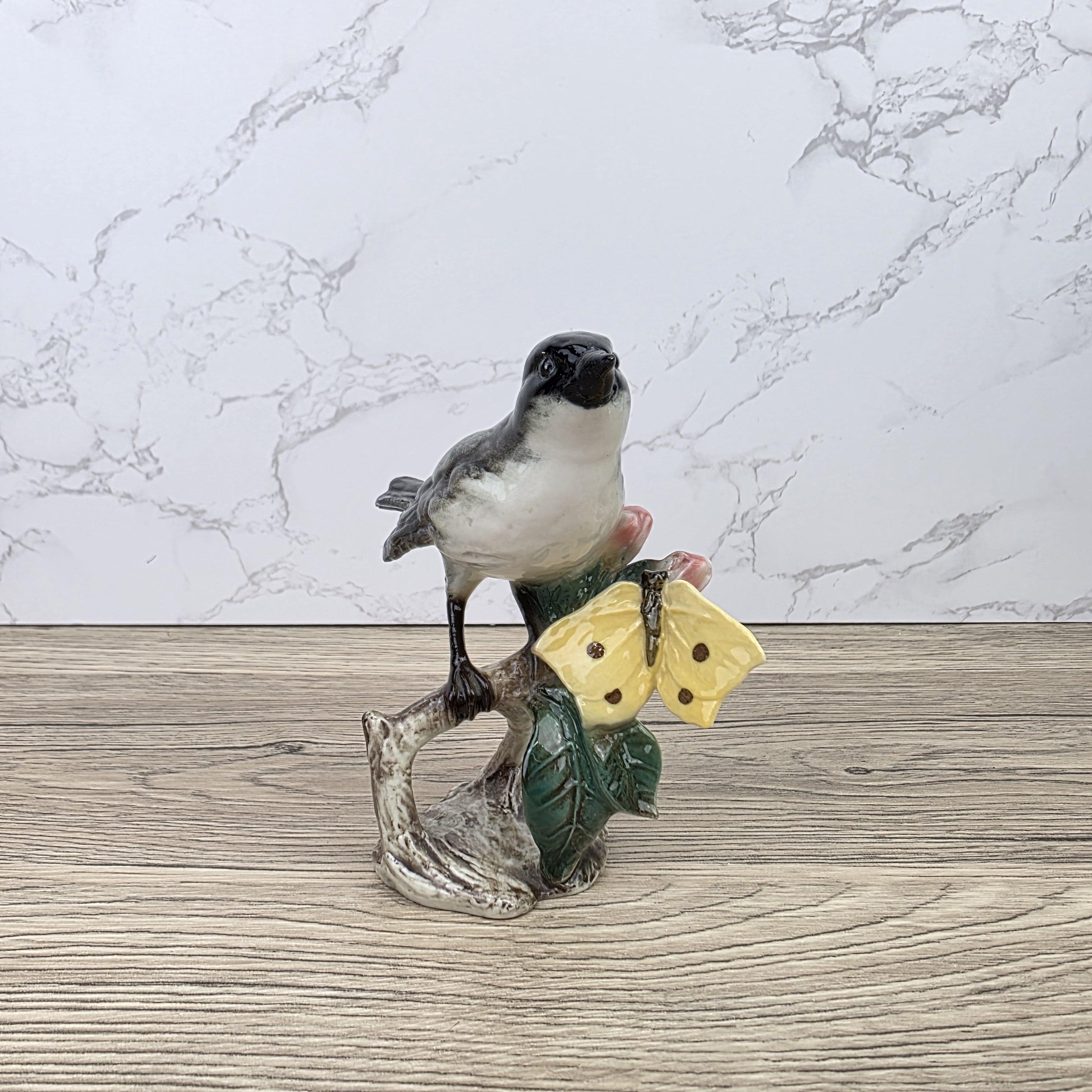 Vintage Goebel Hummel Bird Figurine Lang 3 1966 West Germany Hand Painted Porcelain Collectible Sculpture
