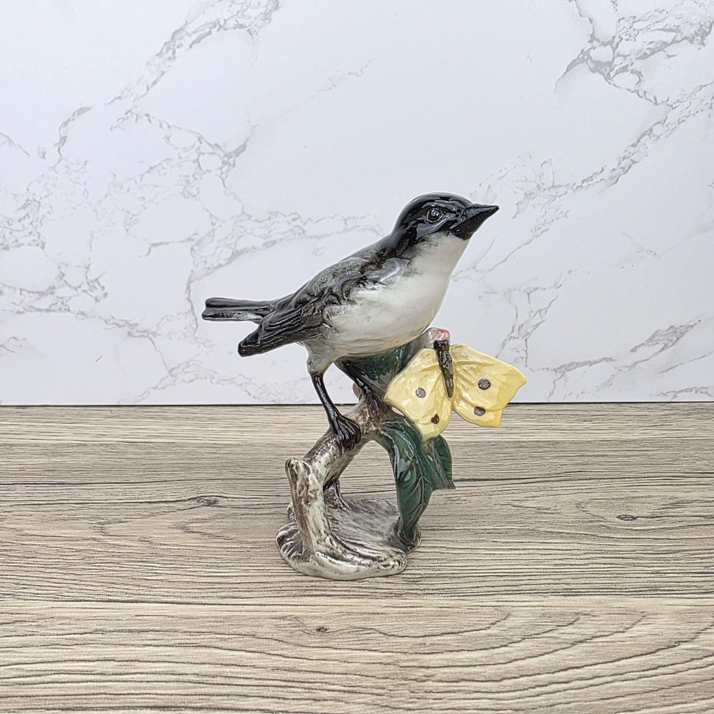 Vintage Goebel Hummel Bird Figurine Lang 3 1966 West Germany Hand Painted Porcelain Collectible Sculpture