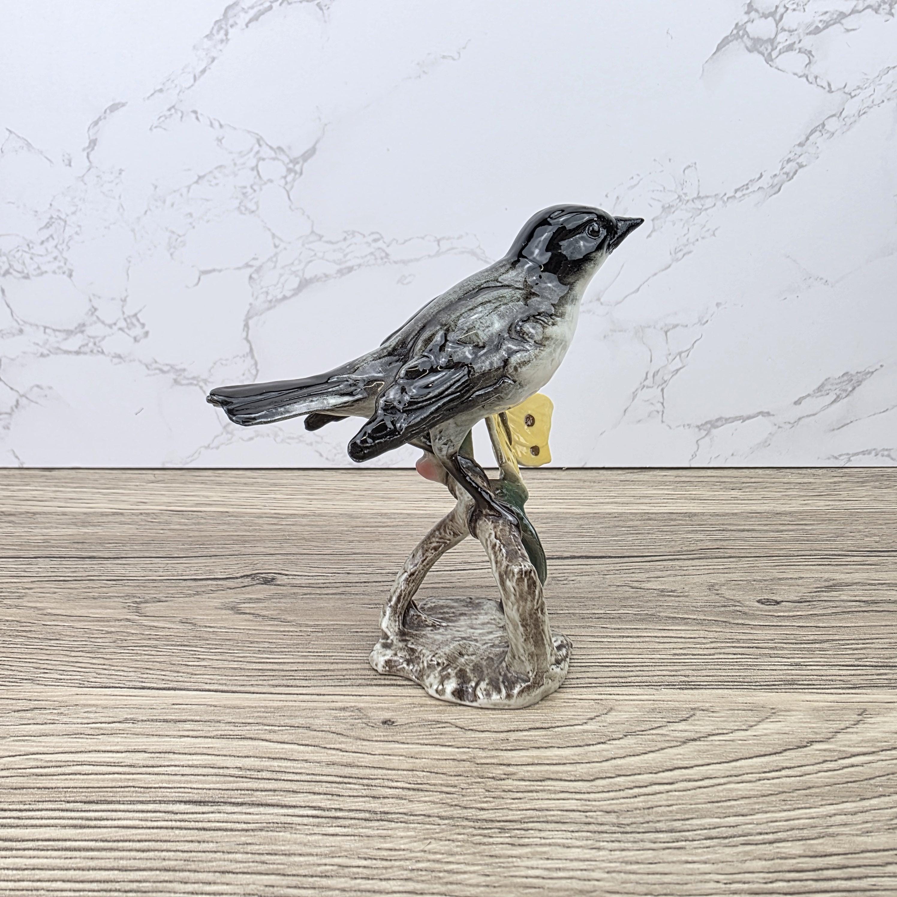Vintage Goebel Hummel Bird Figurine Lang 3 1966 West Germany Hand Painted Porcelain Collectible Sculpture