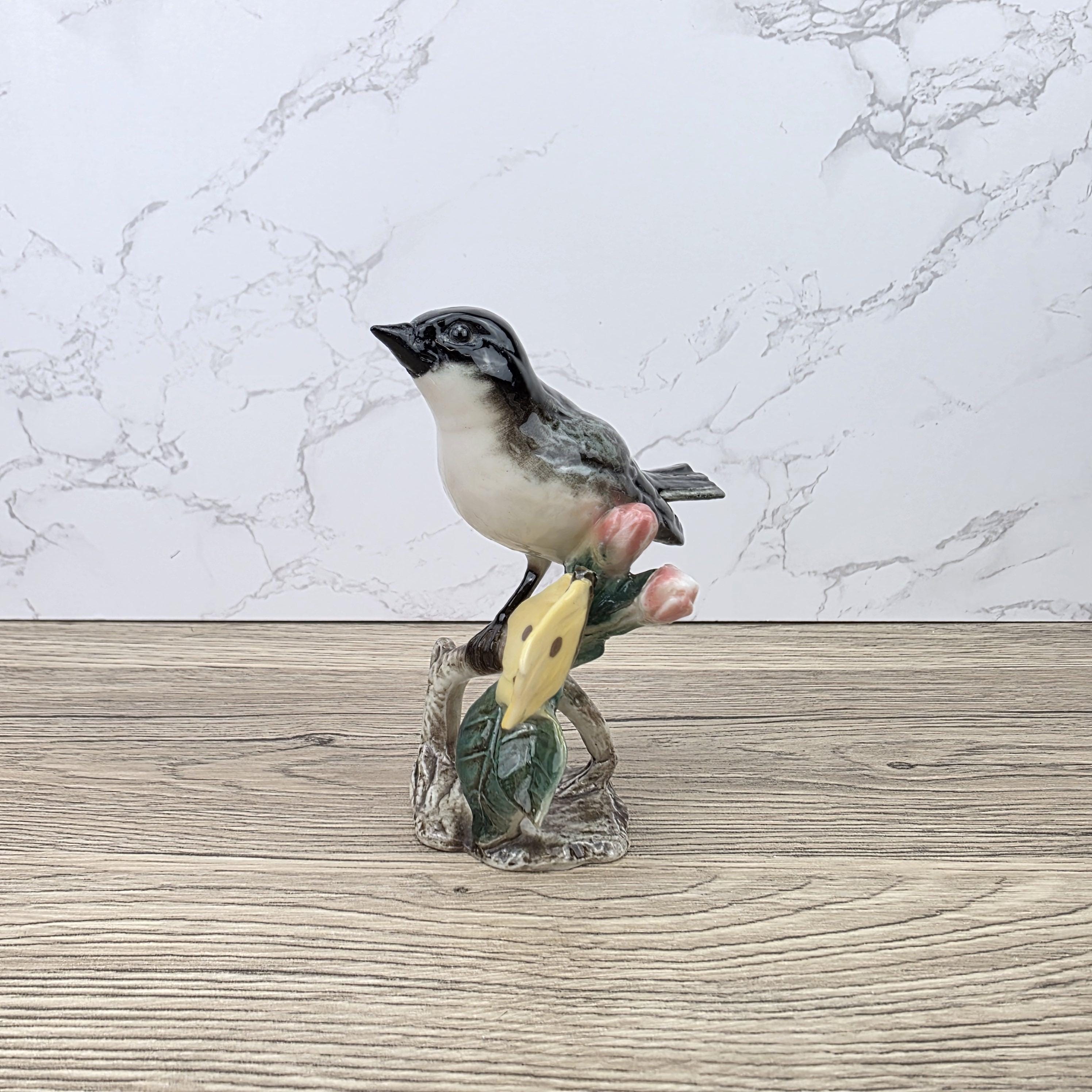 Vintage Goebel Hummel Bird Figurine Lang 3 1966 West Germany Hand Painted Porcelain Collectible Sculpture