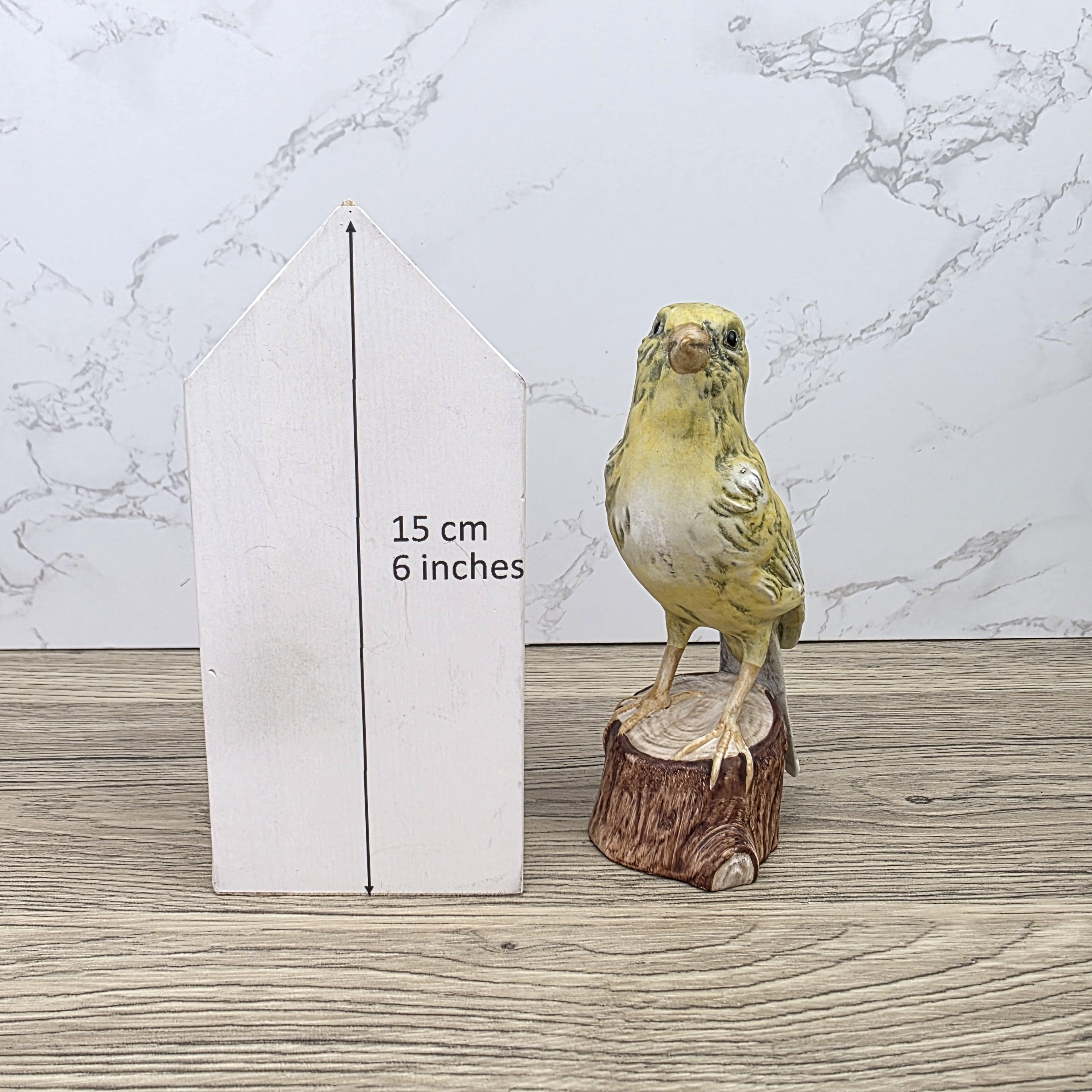 Vintage Goebel Canary Bird Figurine Hand Painted German Porcelain Kanarienvogel Hummel Wildlife Sculpture Decoration