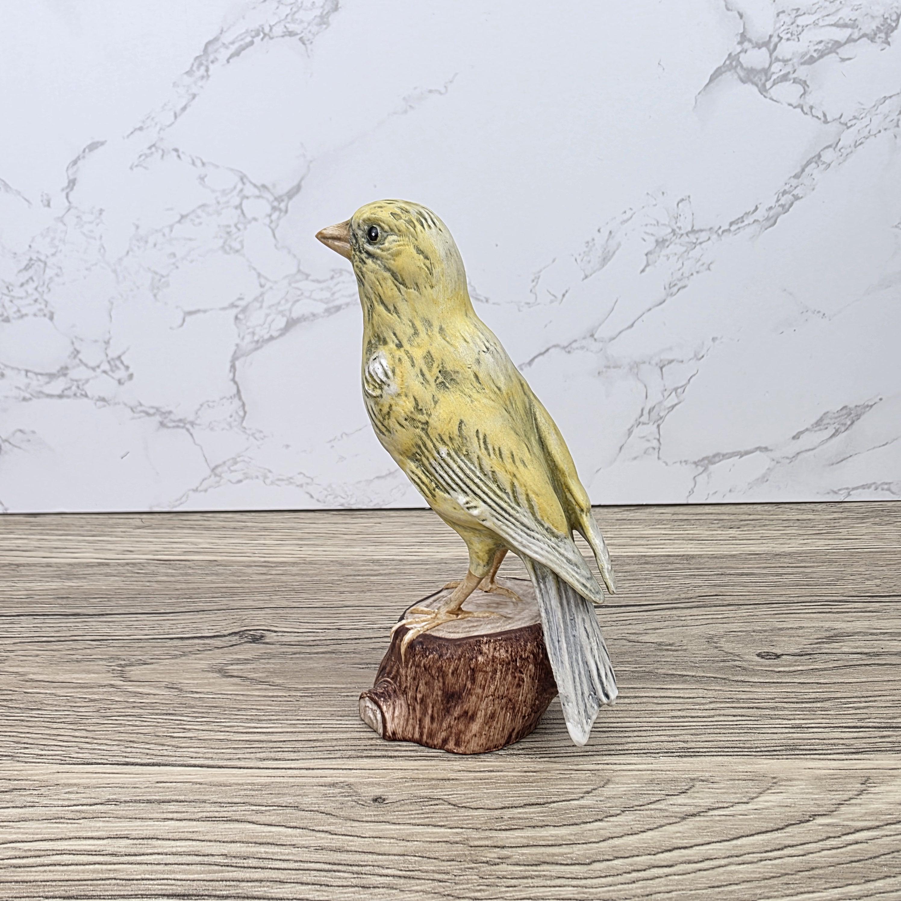 Vintage Goebel Canary Bird Figurine Hand Painted German Porcelain Kanarienvogel Hummel Wildlife Sculpture Decoration