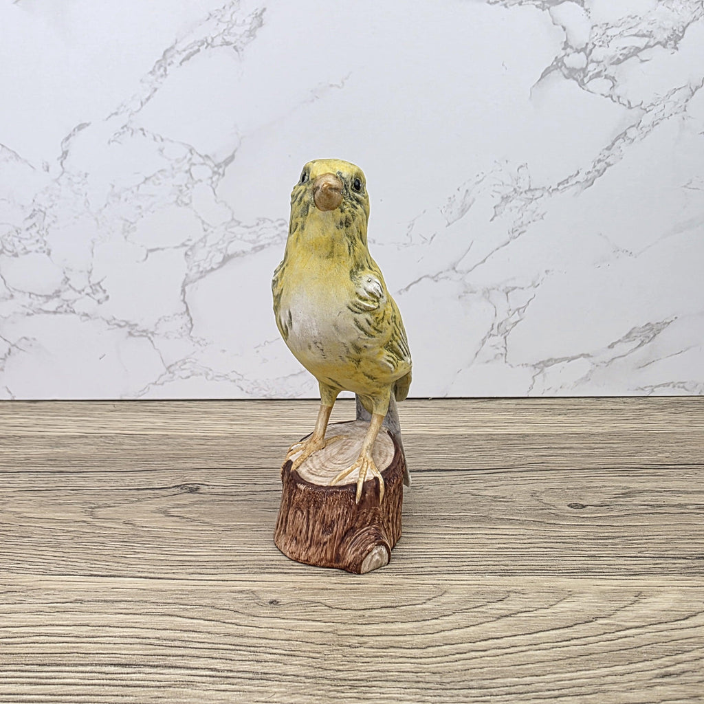 Vintage Goebel Canary Bird Figurine Hand Painted German Porcelain Kanarienvogel Hummel Wildlife Sculpture Decoration