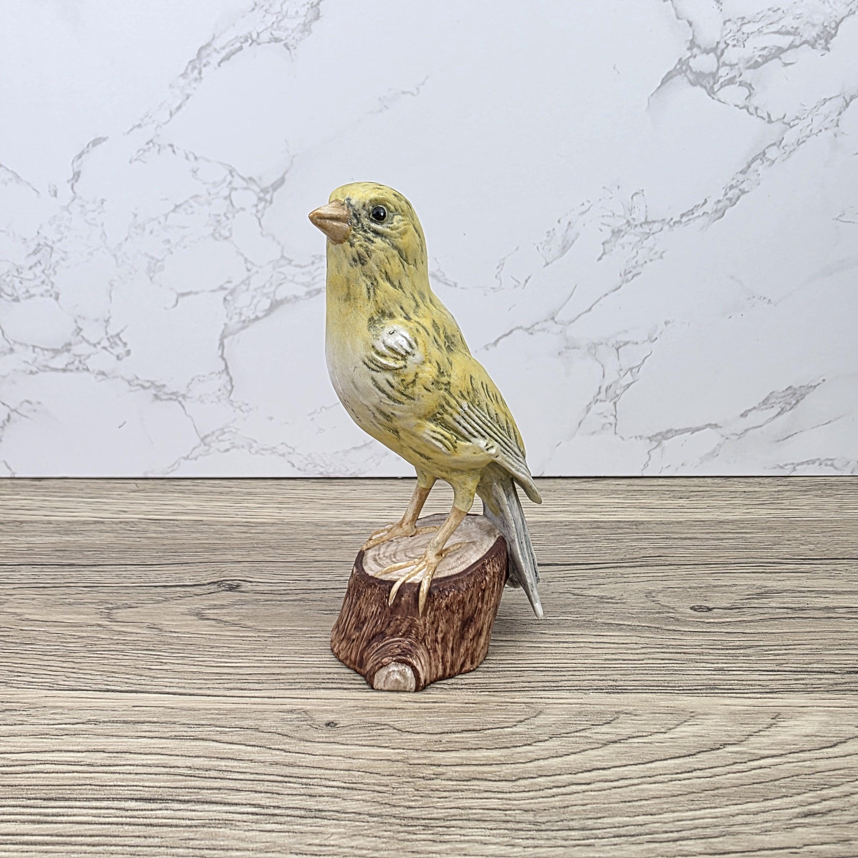 Vintage Goebel Canary Bird Figurine Hand Painted German Porcelain Kanarienvogel Hummel Wildlife Sculpture Decoration