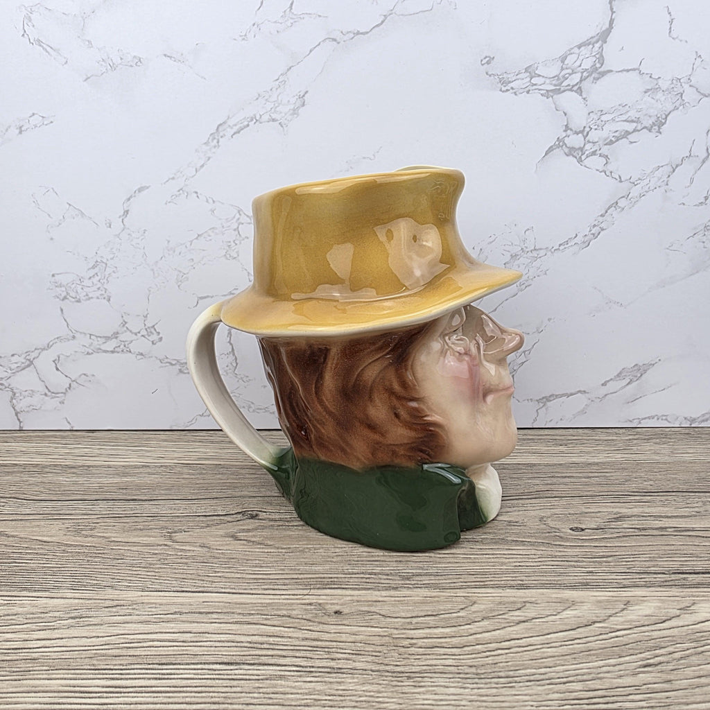 Vintage Charles Dickens Bill Sikes Toby English Character Pitcher Ceramic Figure by Kingston Pottery