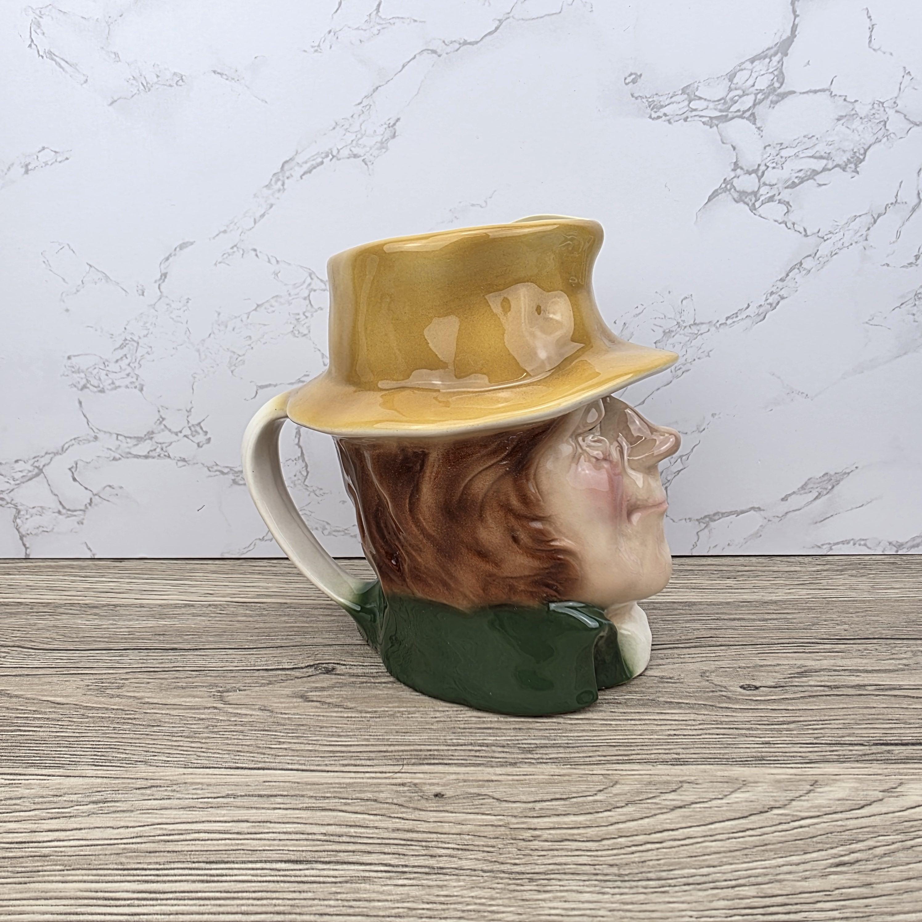 Vintage Charles Dickens Bill Sikes Toby English Character Pitcher Ceramic Figure by Kingston Pottery