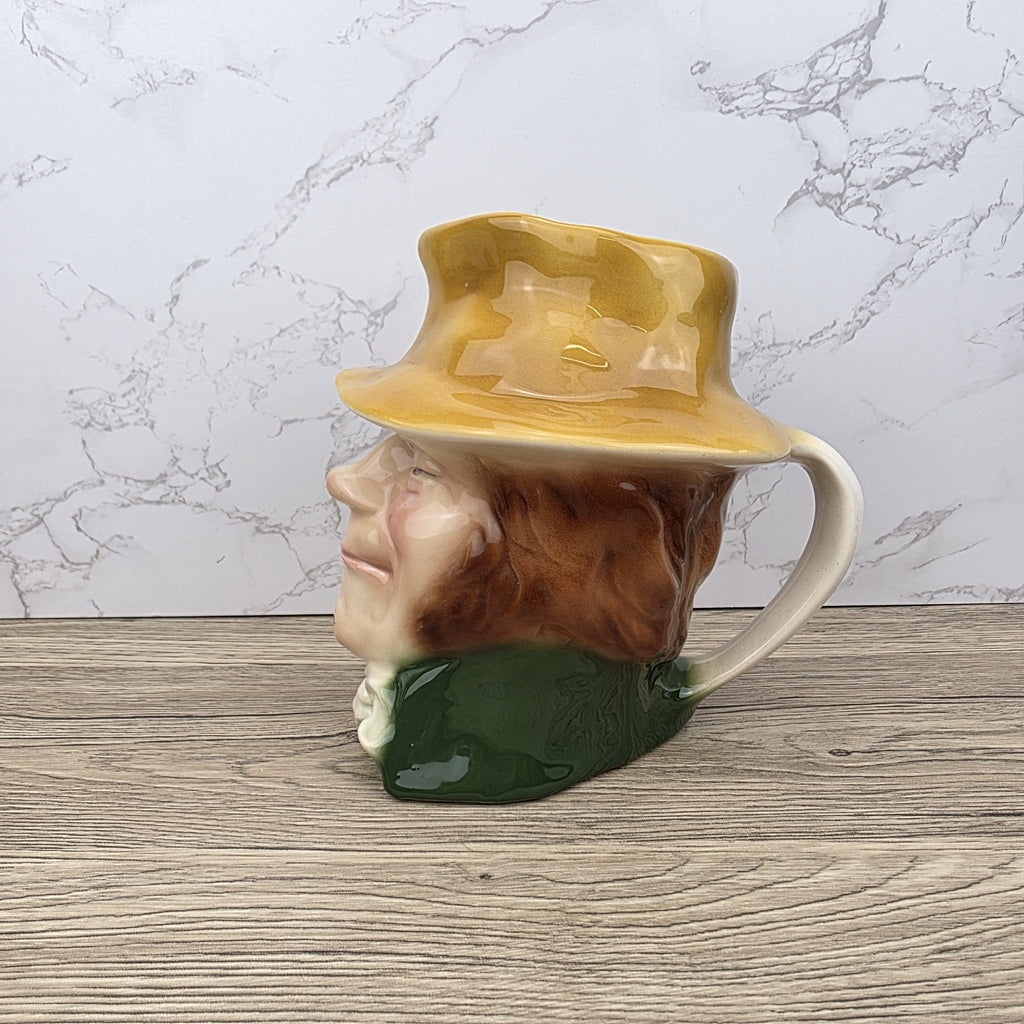 Vintage Charles Dickens Bill Sikes Toby English Character Pitcher Ceramic Figure by Kingston Pottery