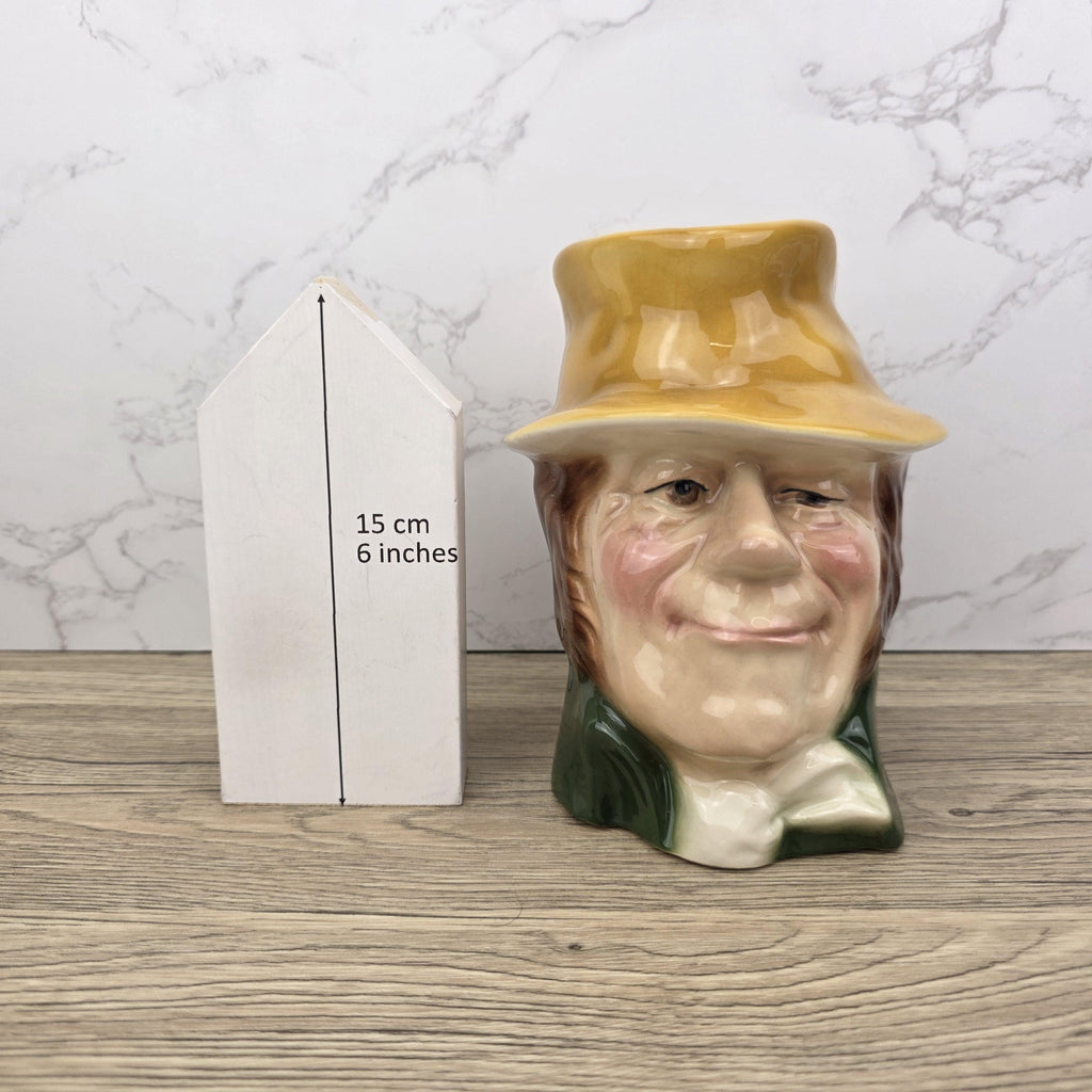 Vintage Charles Dickens Bill Sikes Toby English Character Pitcher Ceramic Figure by Kingston Pottery