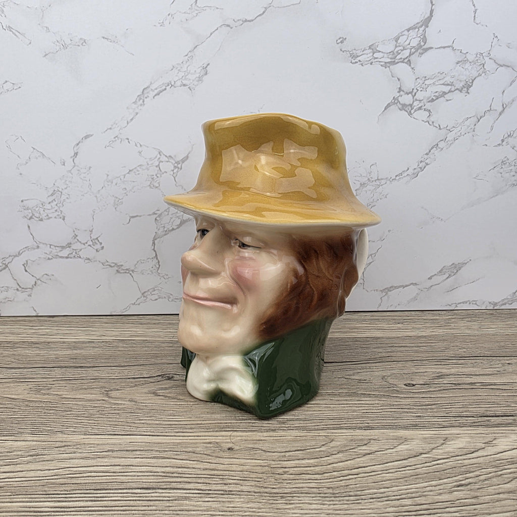 Vintage Charles Dickens Bill Sikes Toby English Character Pitcher Ceramic Figure by Kingston Pottery