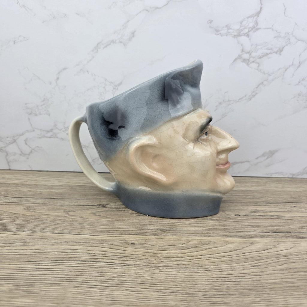 Vintage Charles Dickens Toby Jug, Kingston Pottery, 1950s Character Mug