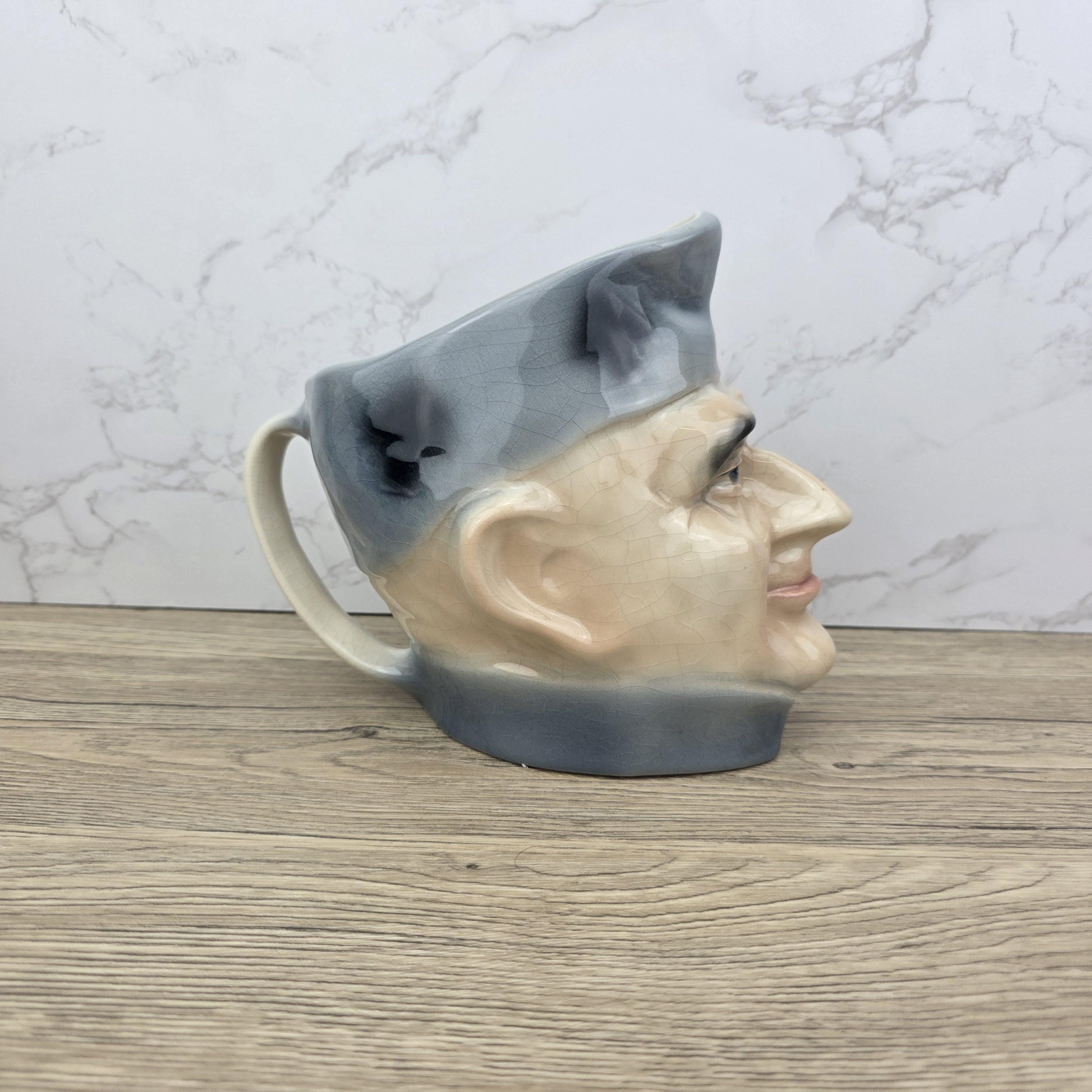 Vintage Charles Dickens Toby Jug, Kingston Pottery, 1950s Character Mug