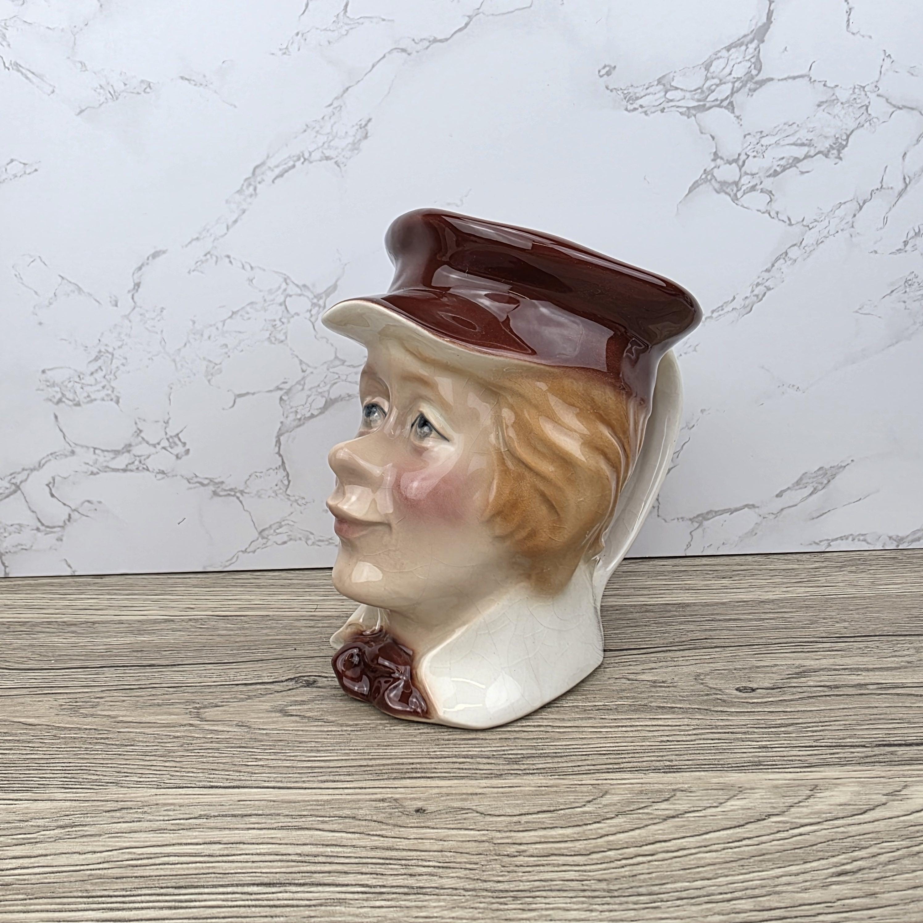 Vintage Kingston Pottery Toby Jug: Copperfield's Lad, Charles Dickens