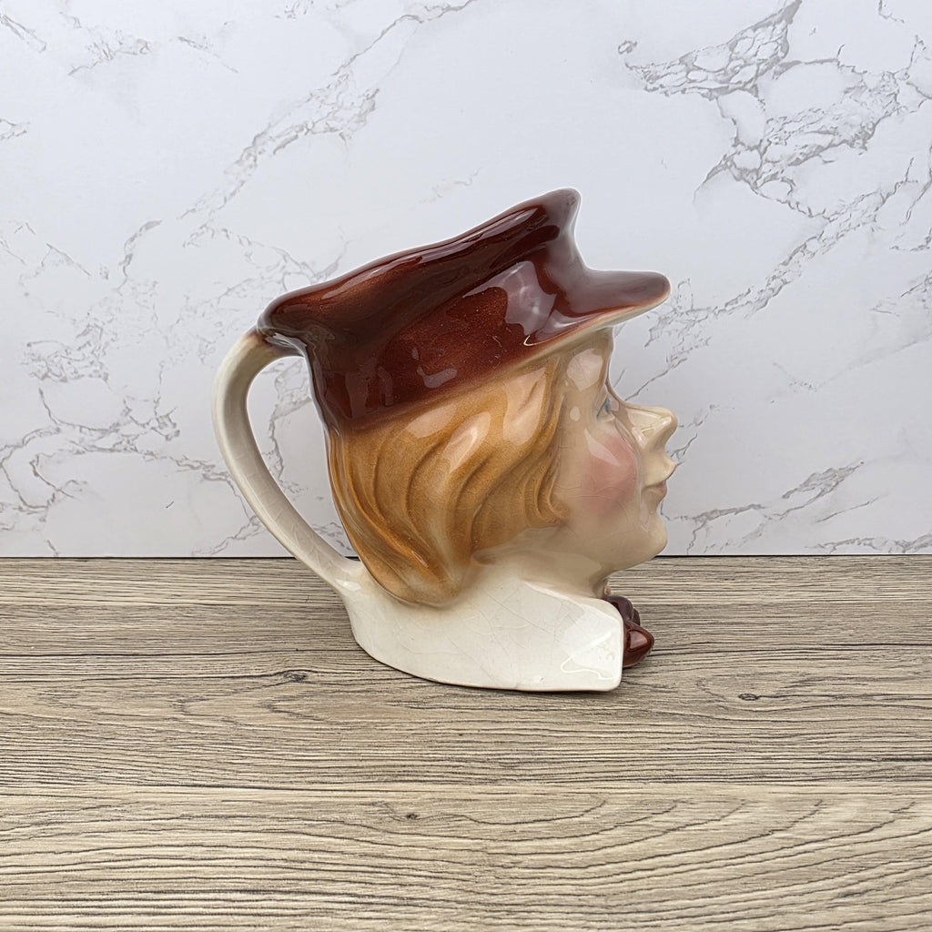 Vintage Kingston Pottery Toby Jug: Copperfield's Lad, Charles Dickens