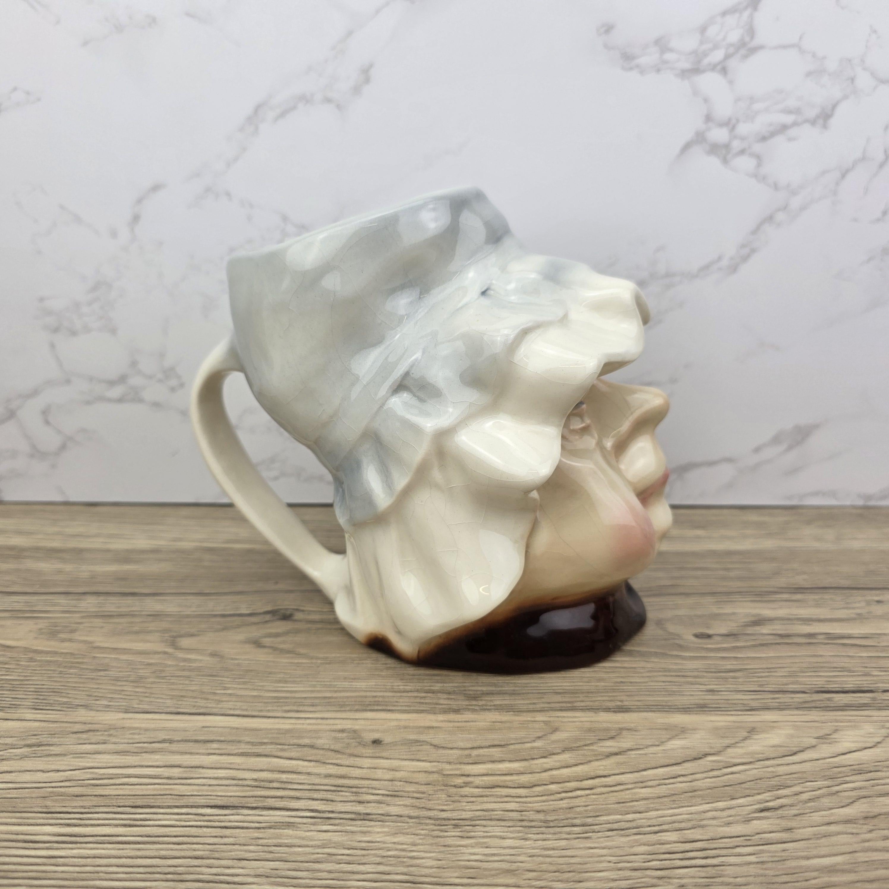 Vintage Mrs. Bumble Toby Jug, Kingston Pottery, 1960s Dickens Character Pitcher