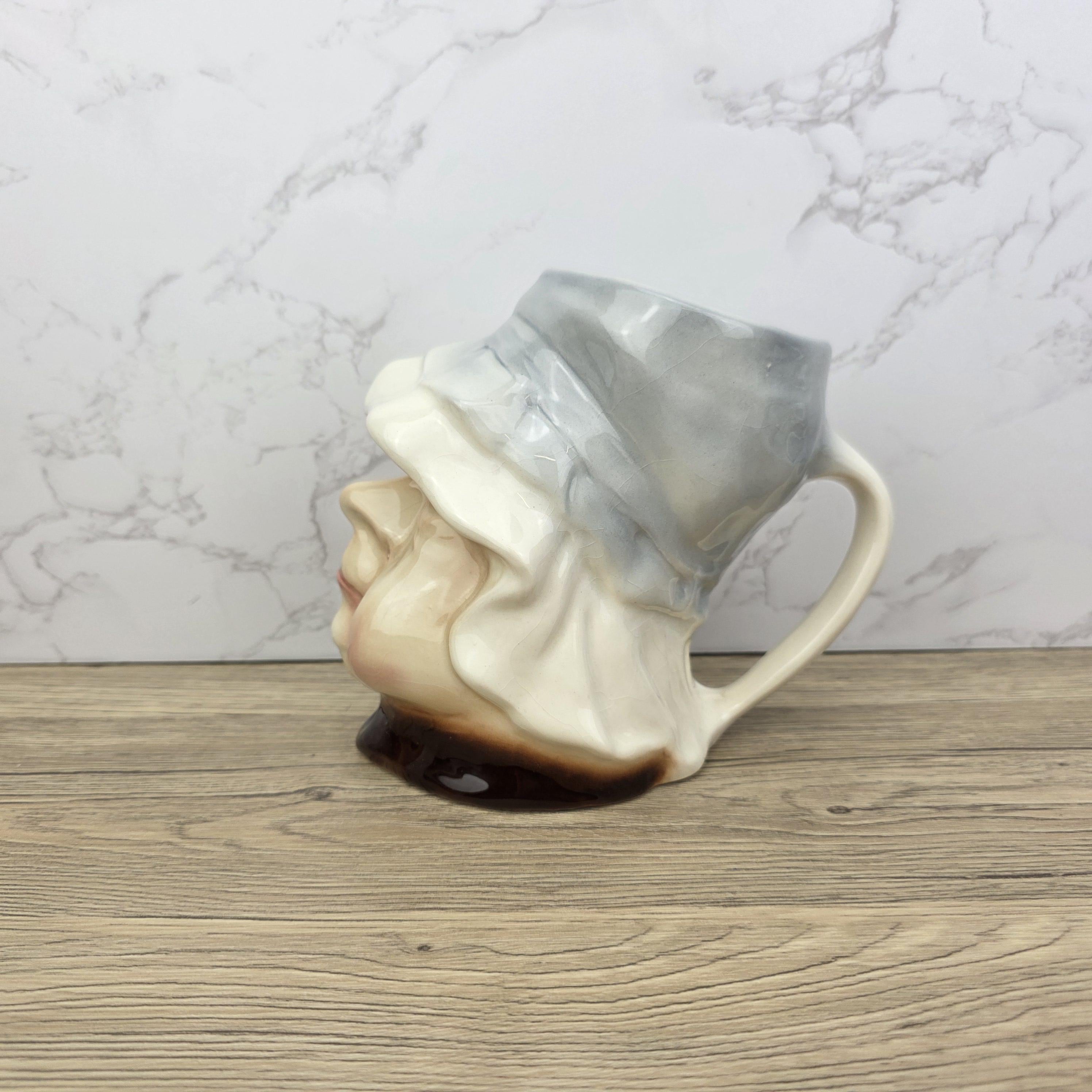 Vintage Mrs. Bumble Toby Jug, Kingston Pottery, 1960s Dickens Character Pitcher