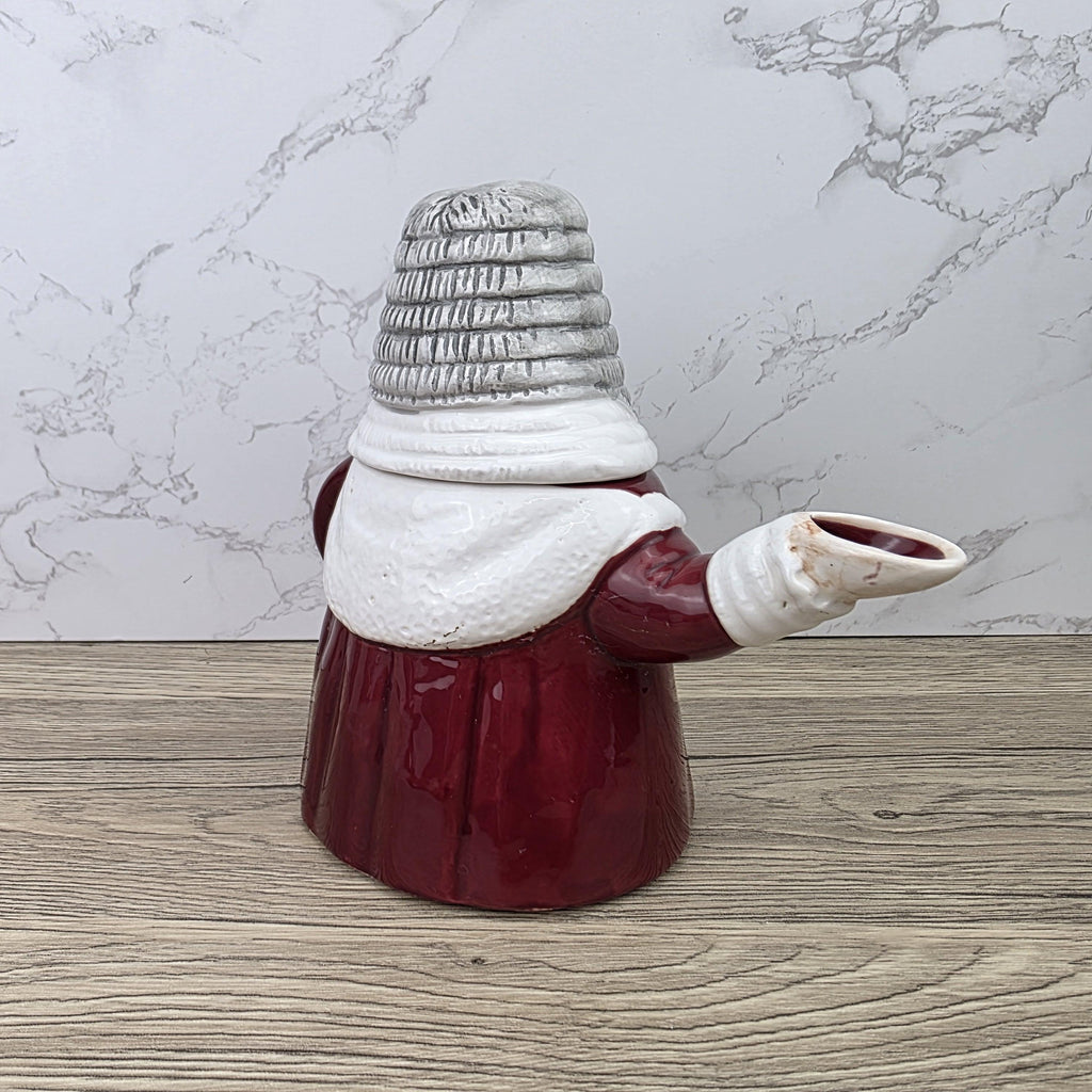 Judge Character Ceramic Teapot Vintage Novelty Pottery Mid Century Collectible Kitchen Display Figure