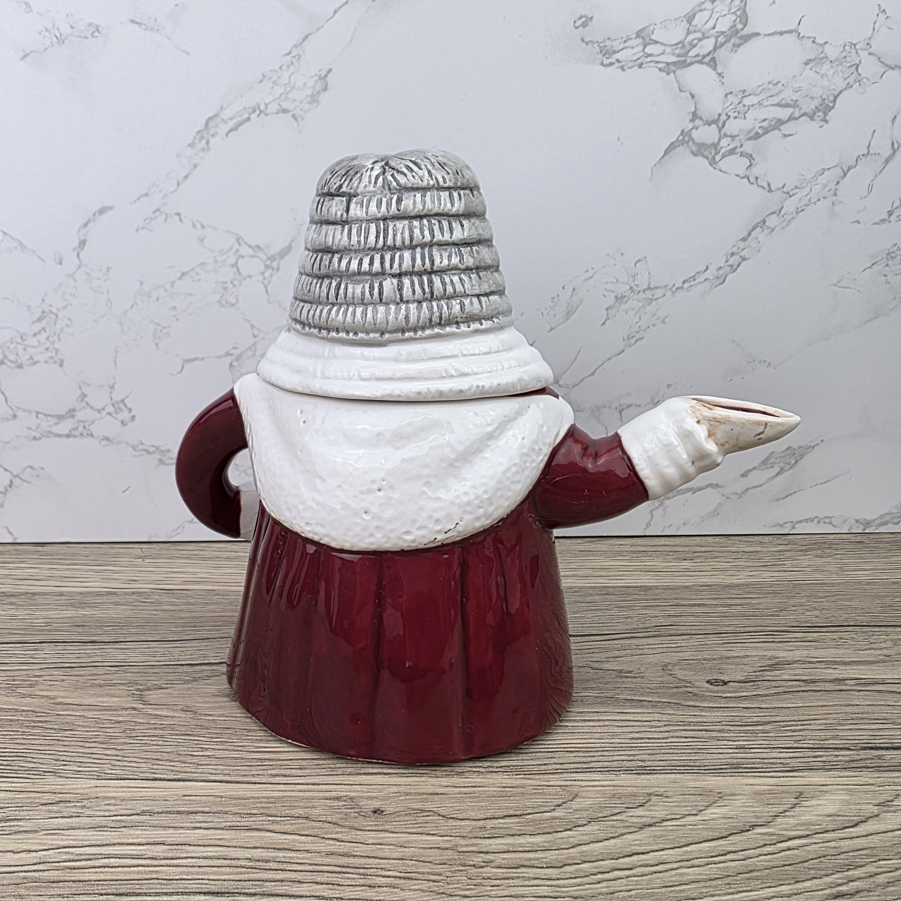 Judge Character Ceramic Teapot Vintage Novelty Pottery Mid Century Collectible Kitchen Display Figure