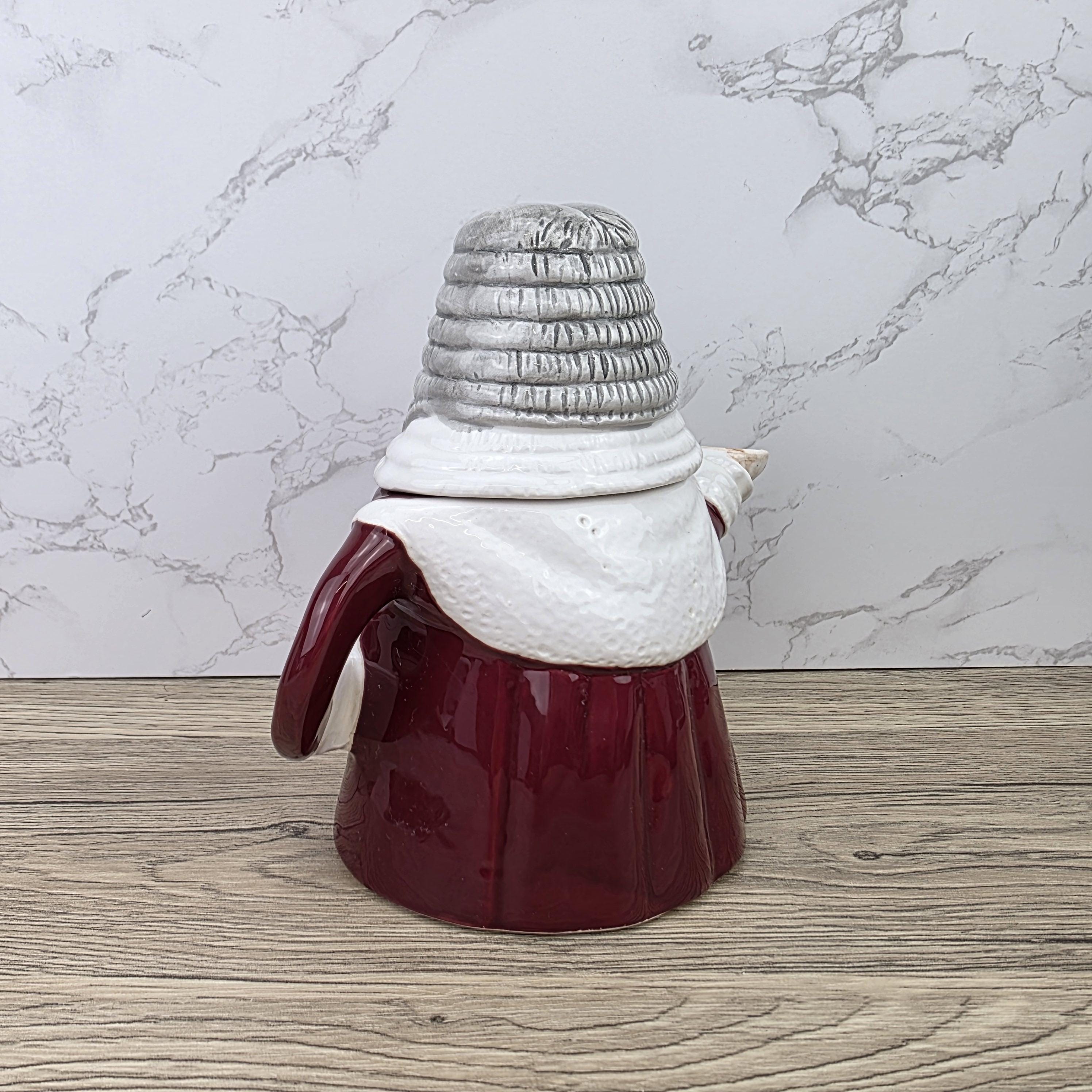 Judge Character Ceramic Teapot Vintage Novelty Pottery Mid Century Collectible Kitchen Display Figure