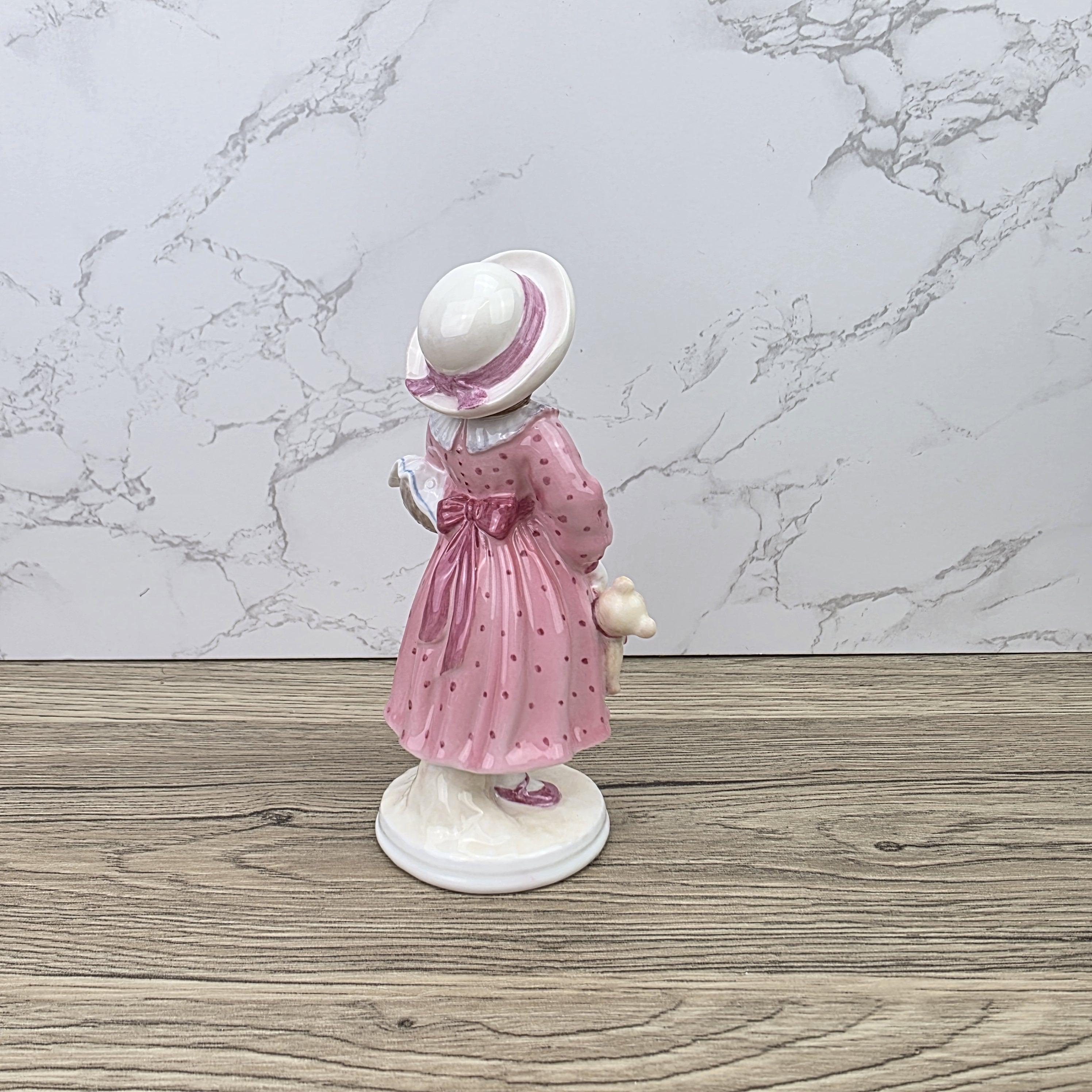 Coalport Sunday Best Fay Whittaker Limited Edition Girl With Teddy Porcelain Vintage Display Collectible
