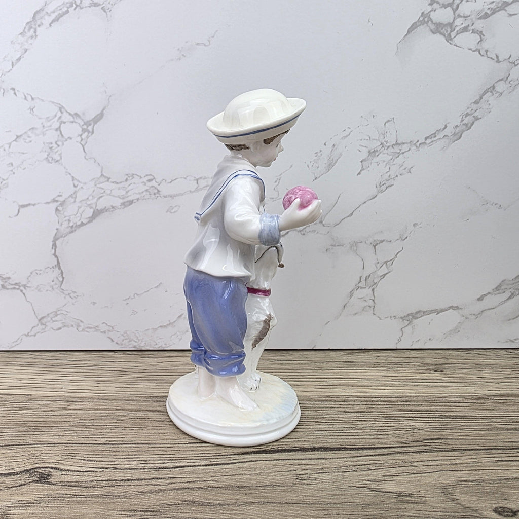 My Pal Boy With Dog Figurine Coalport Faye Whittaker Limited Edition Bone China Collectible Figure