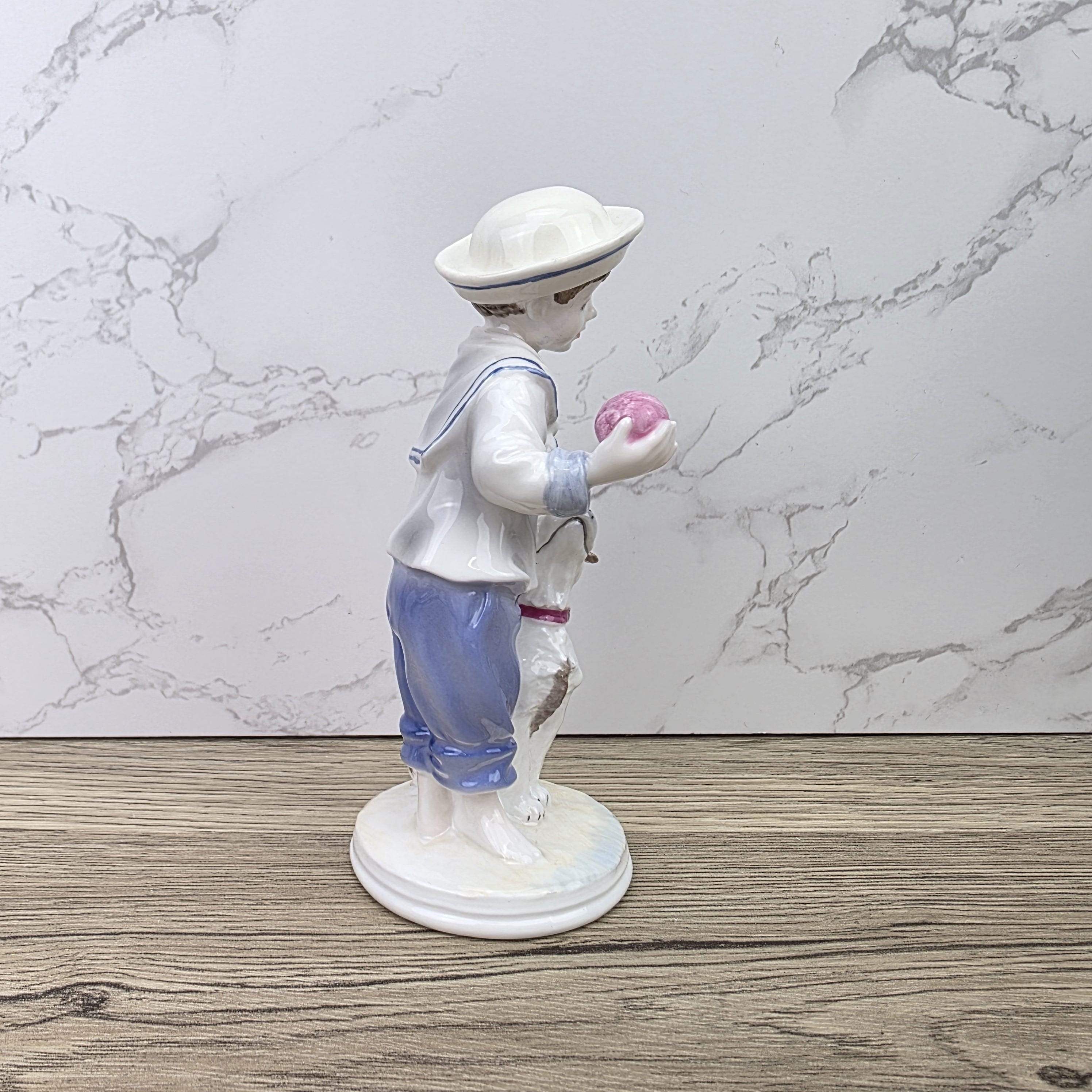 My Pal Boy With Dog Figurine Coalport Faye Whittaker Limited Edition Bone China Collectible Figure